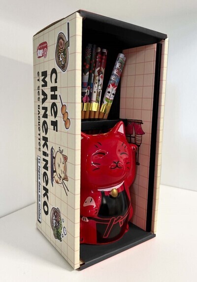 Coffret Chef maneki neko et ses baguettes -  Collectif - FIRST