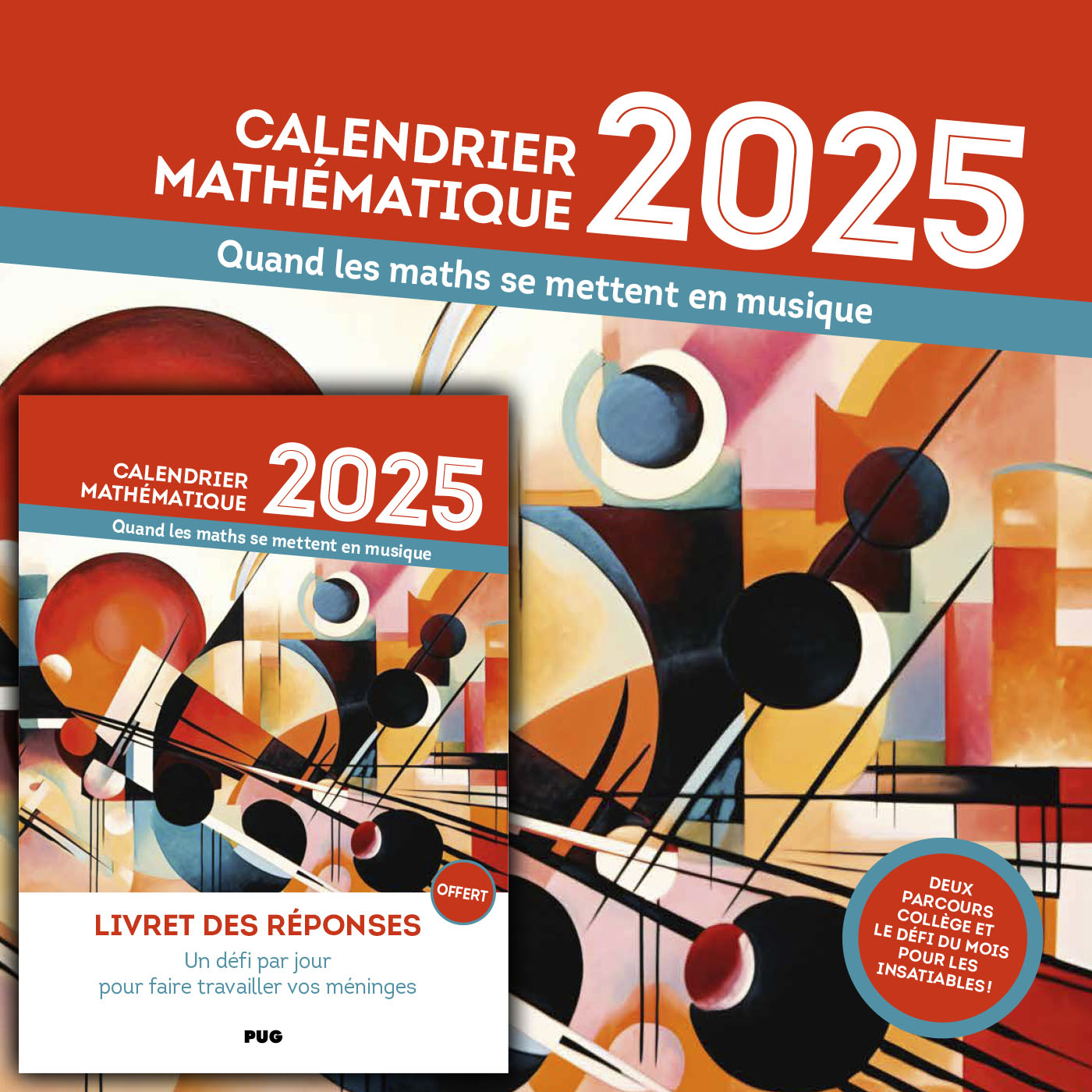 Calendrier mathématique 2025 - Romain JOLY - PU GRENOBLE