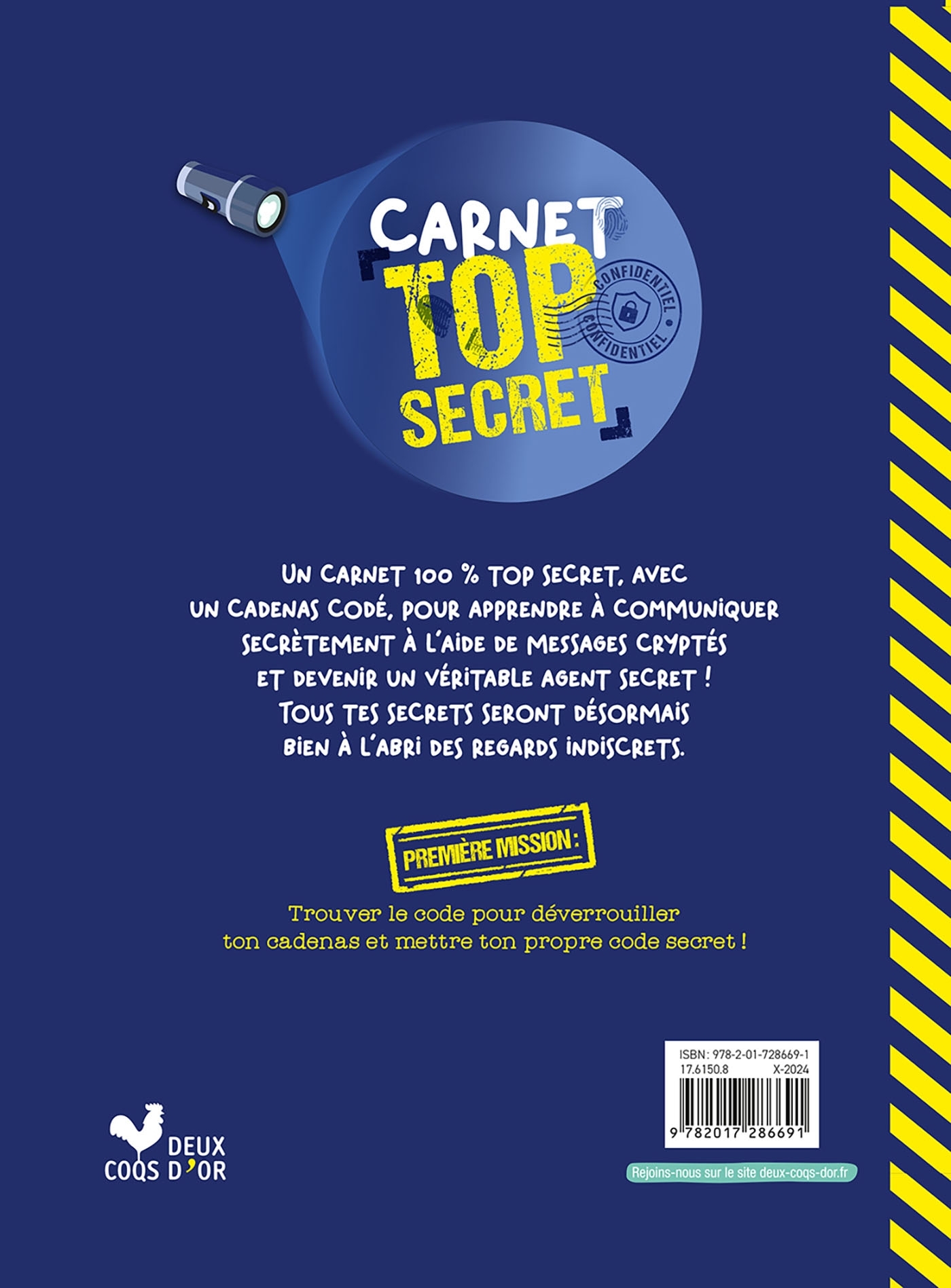 Carnet top secret - Sophie Koechlin - DEUX COQS D OR