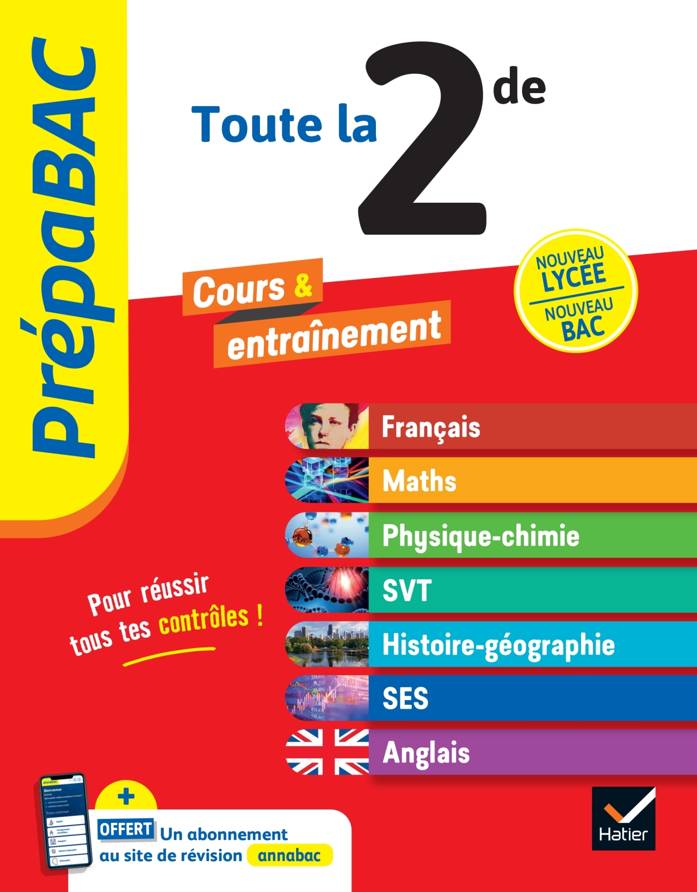 Prépabac - Le tout-en-un 2de (toutes les matières) - 2024-2025 -   - HATIER