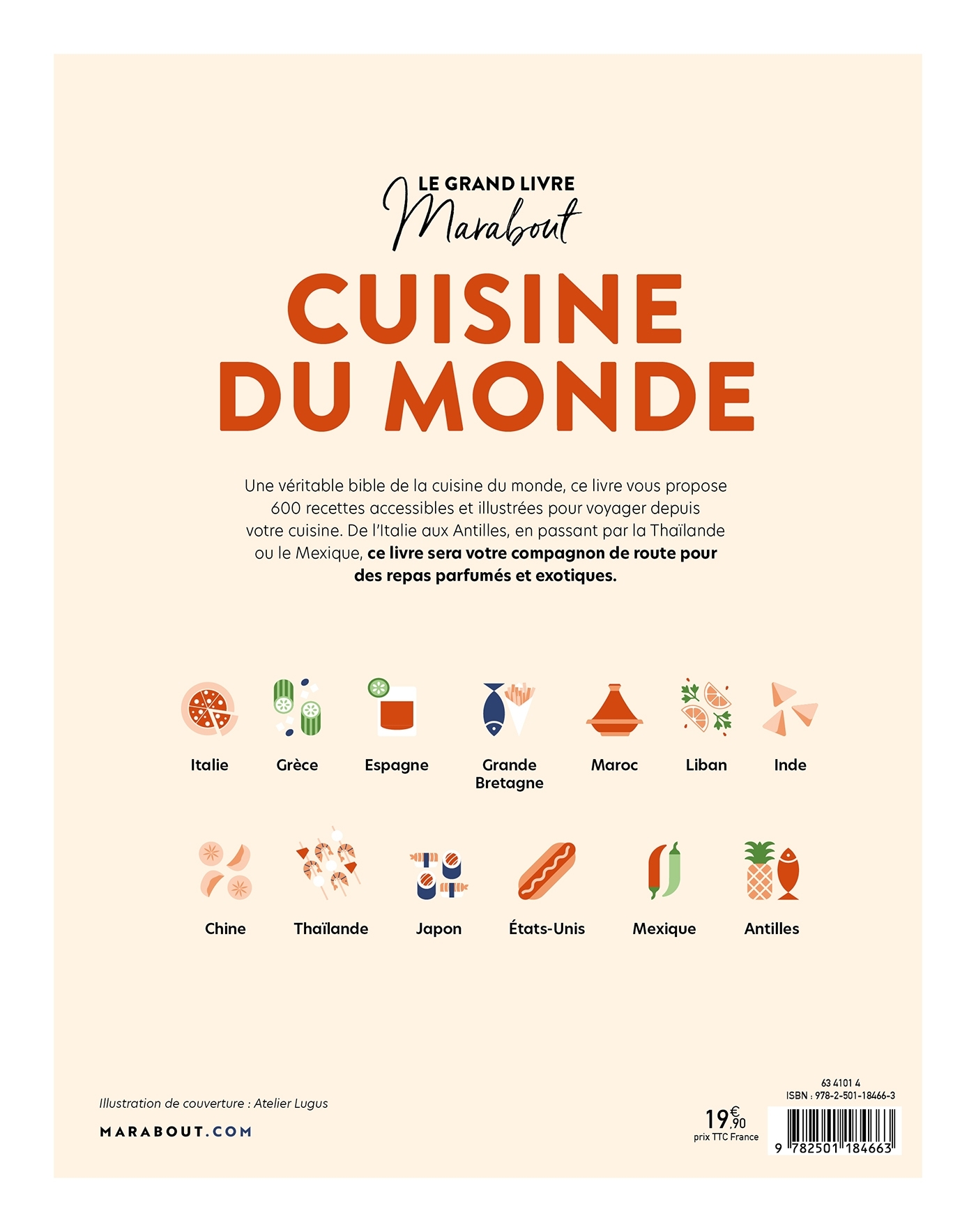 Le grand Livre Marabout Cuisine du monde -   - MARABOUT