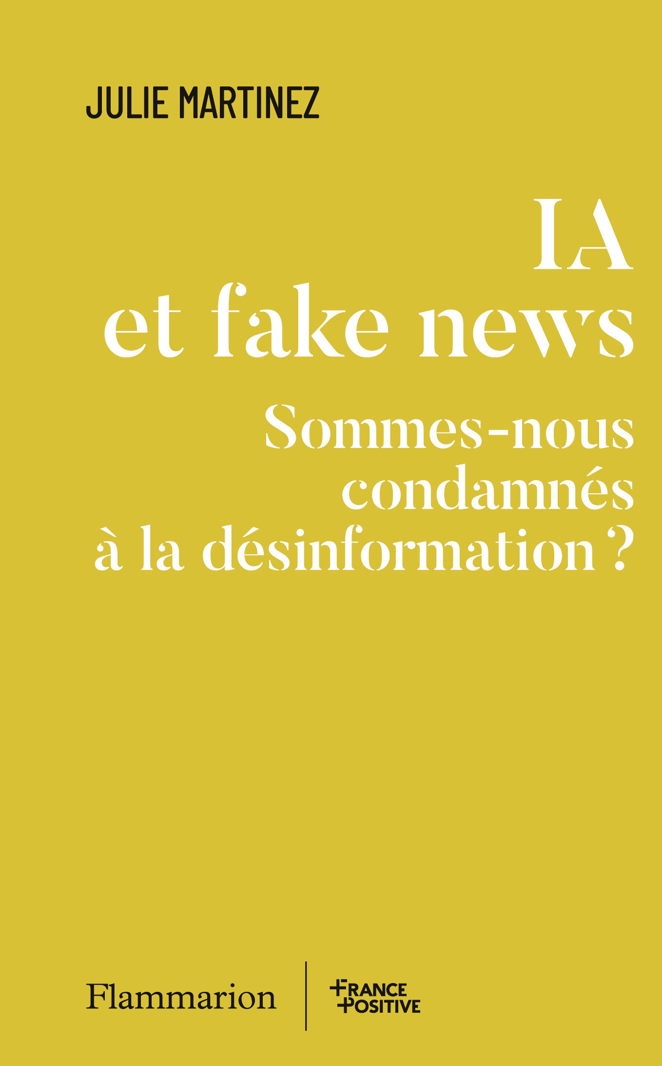 IA et fake news - JULIE MARTINEZ - FLAMMARION