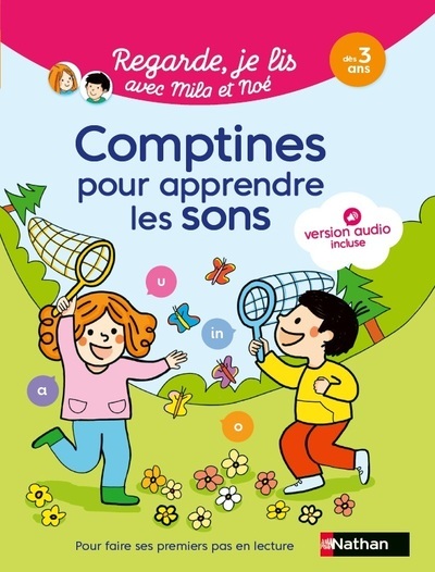 Regarde je lis, Mes comptines des lettres et des sons - Éric Battut - NATHAN