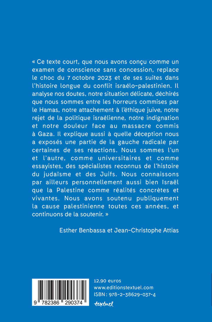 La conscience juive à l'épreuve des massacres - Jean-Christophe Attias - TEXTUEL