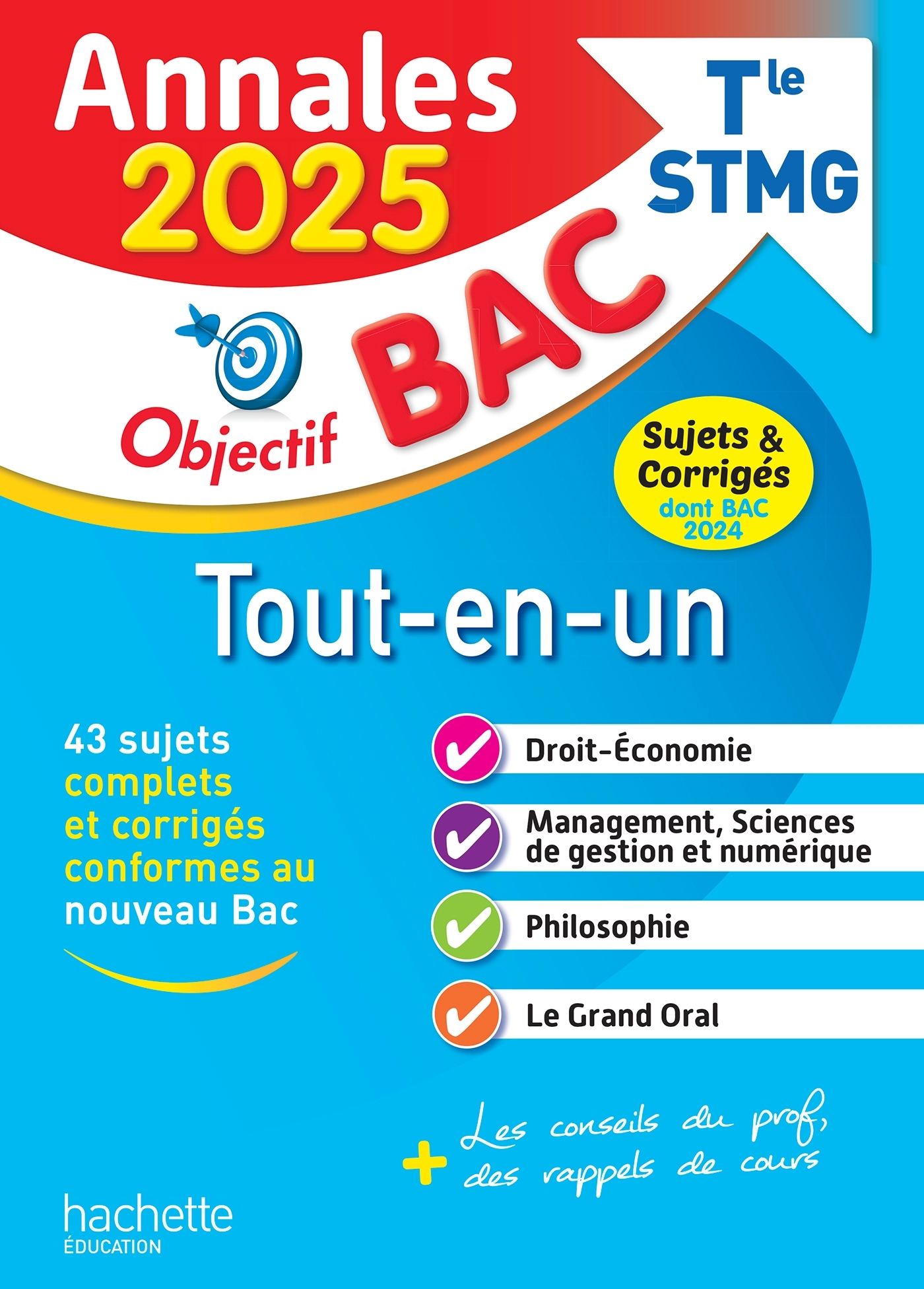 ANNALES OBJECTIF BAC 2025 -  BAC STMG TOUT-EN-UN - Stéphanie Di Costanzo - HACHETTE EDUC