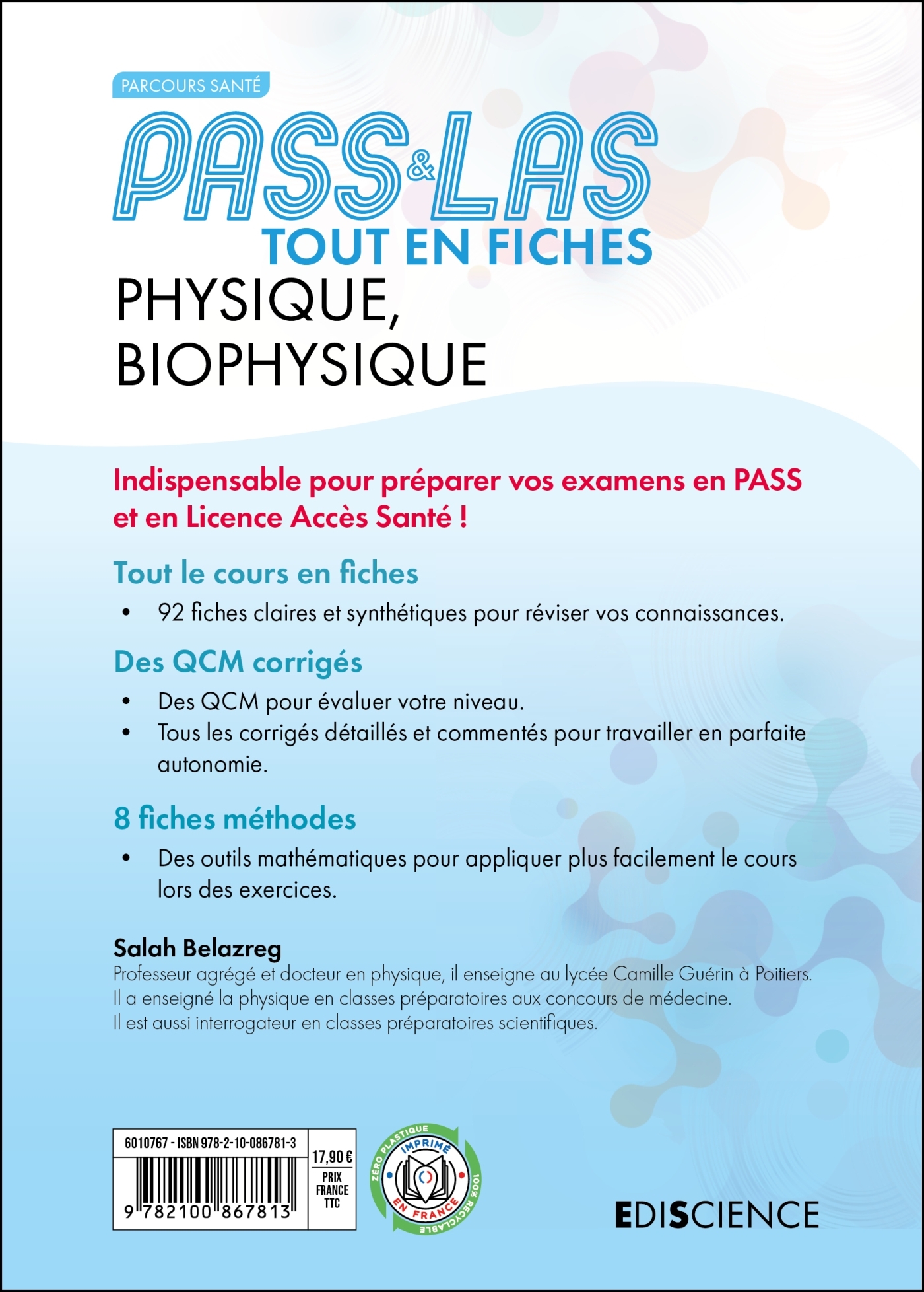 PASS & LAS TOUT-EN-FICHES PHYSIQUE ET BIOPHYSIQUE - 5E ED - TOUT EN FICHES PASS ET LAS - Salah Belazreg - EDISCIENCE