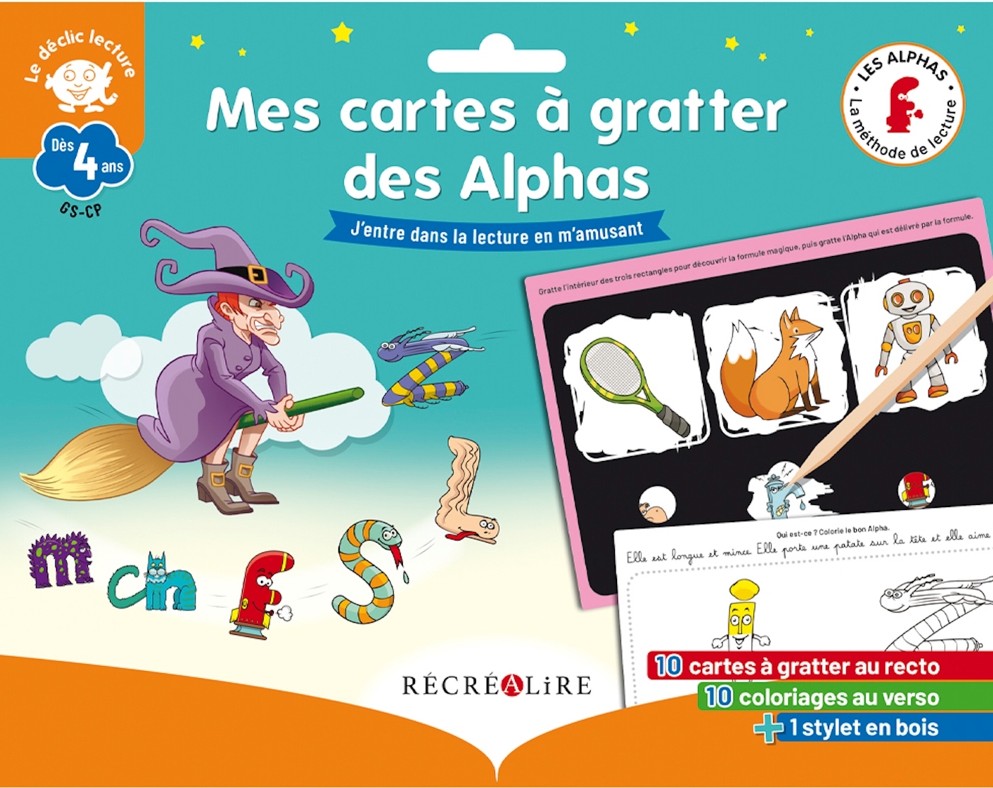 MES CARTES A GRATTER DES ALPHAS - Claude Huguenin - RECREALIRE