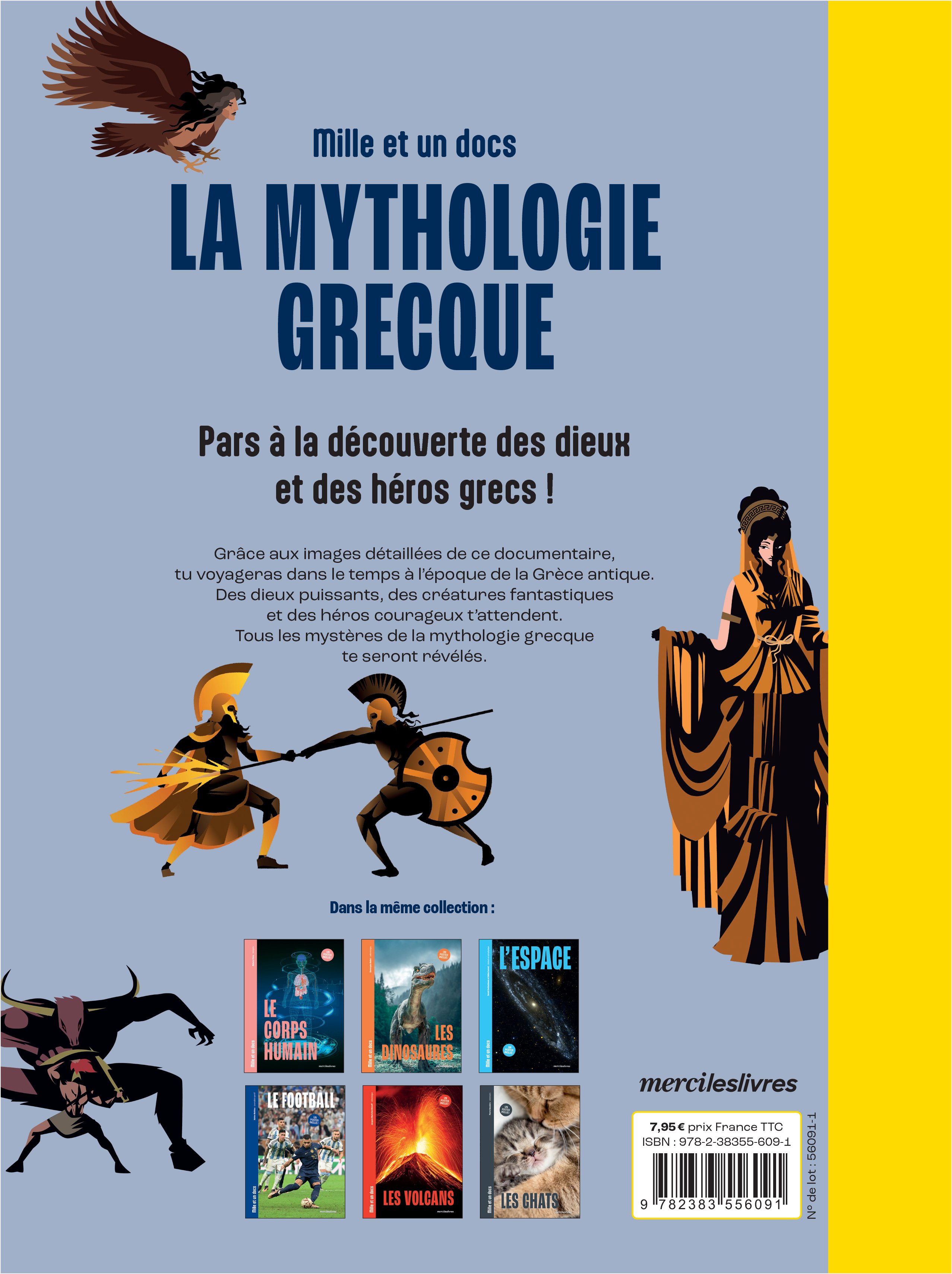 LA MYTHOLOGIE GRECQUE - MILLE ET UN DOCS - INCLUS : UN POSTER RECTO VERSO ! - Guillaume Diana - MERCILESLIVRES