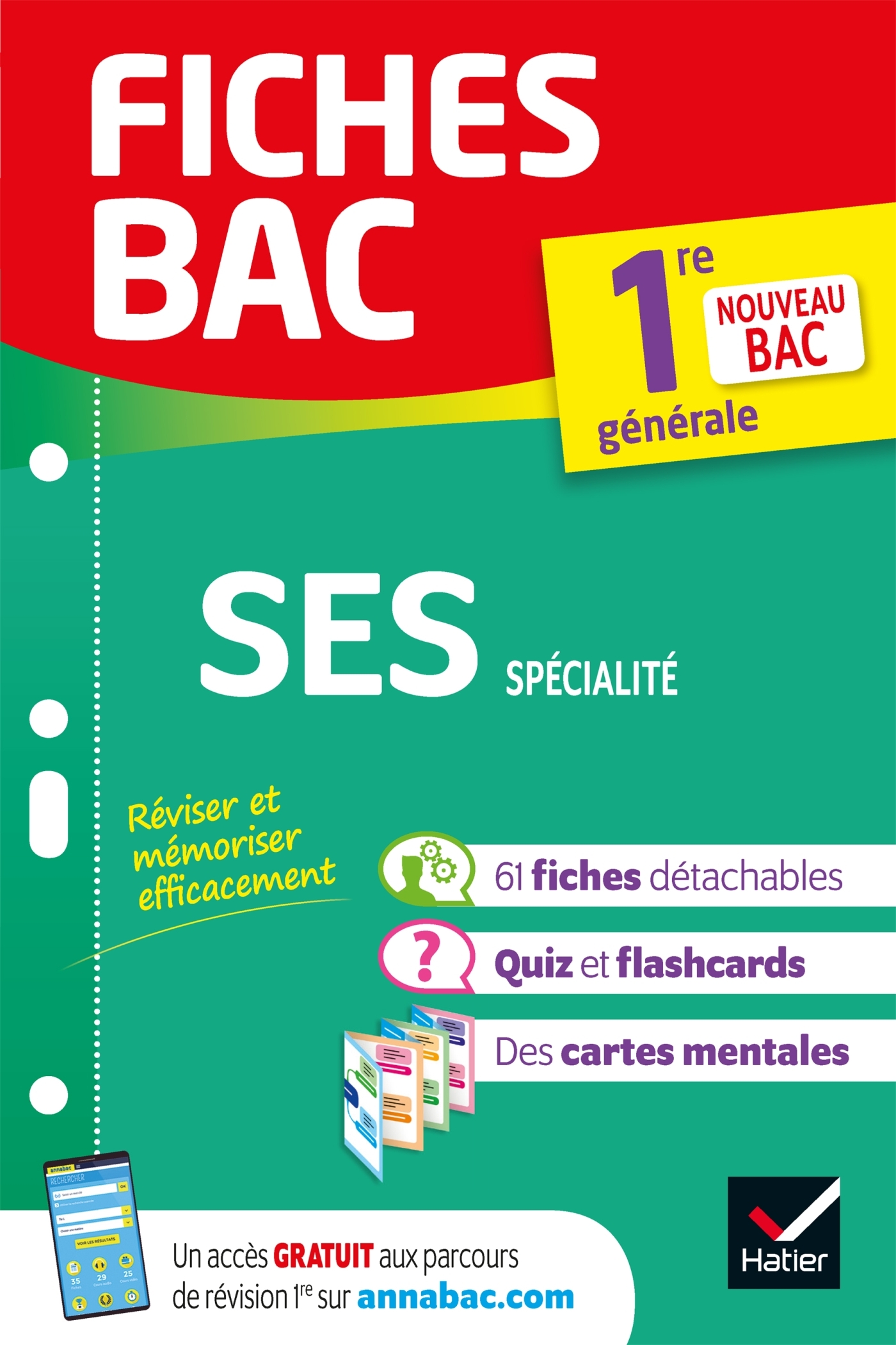 Fiches bac - SES 1re générale (spécialité) - Séverine Bachelerie-Marteau - HATIER