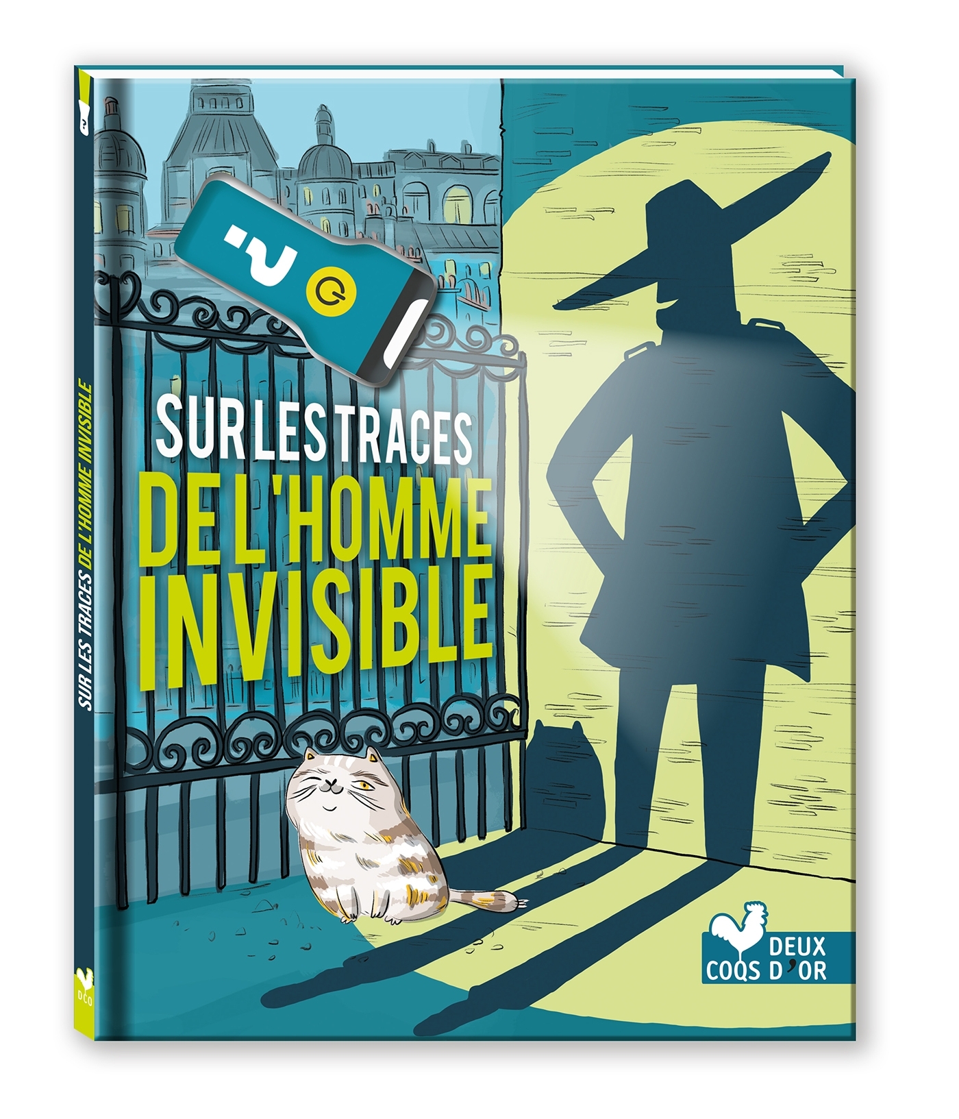 Sur les traces de l'homme invisible - avec lampe à lumière bleue - Virgile Turier - DEUX COQS D OR