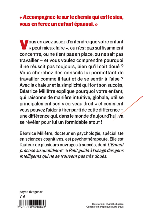 Petit guide à l'usage des parents qui trouvent (à juste titre) que leur enfant est doué - Béatrice Milletre - PAYOT