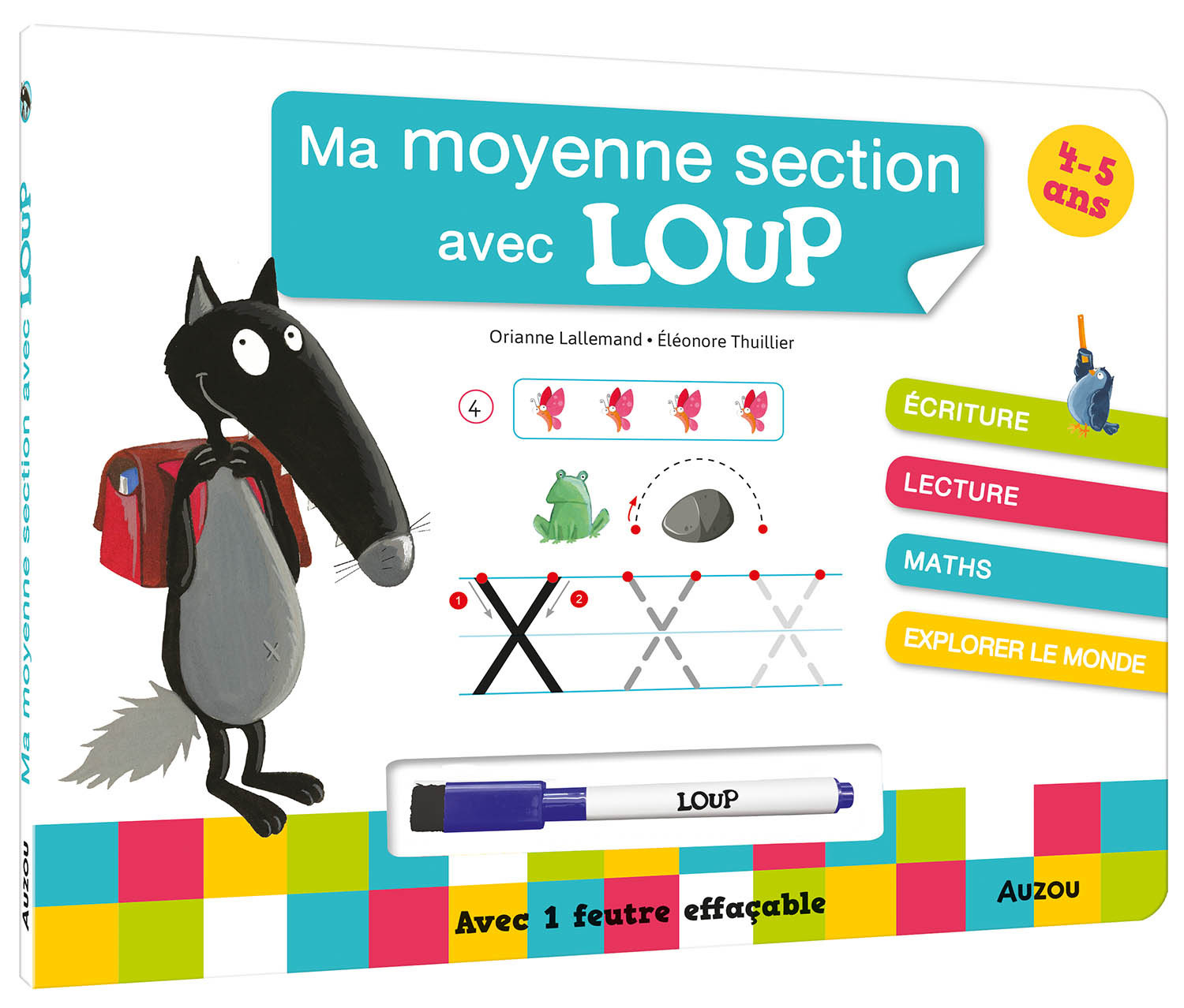 MA MOYENNE SECTION AVEC LOUP - LIVRE-ARDOISE - Orianne Lallemand - AUZOU