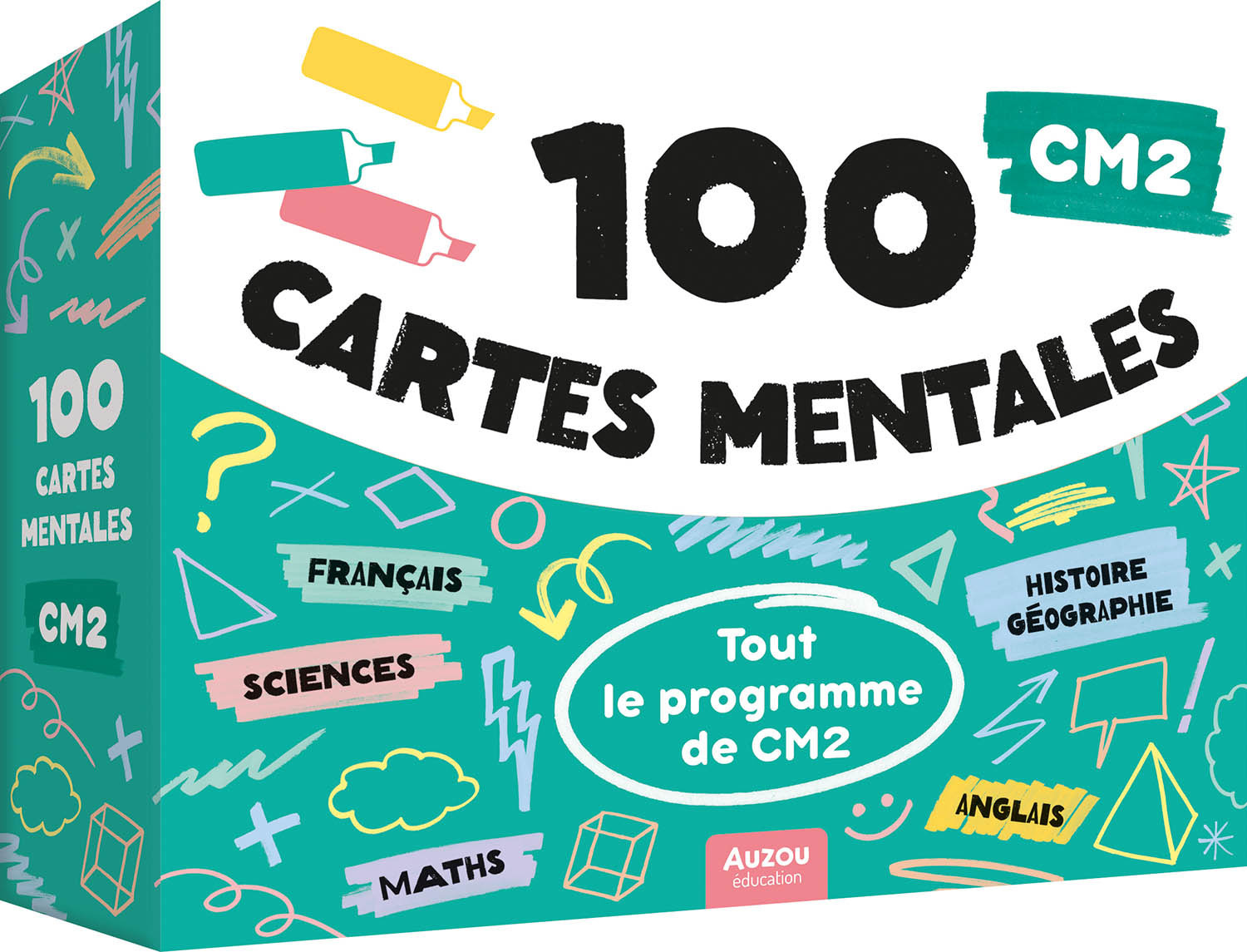 100 CARTES MENTALES - TOUT LE PROGRAMME DE CM2 -  Au coeur de ma class - AUZOU