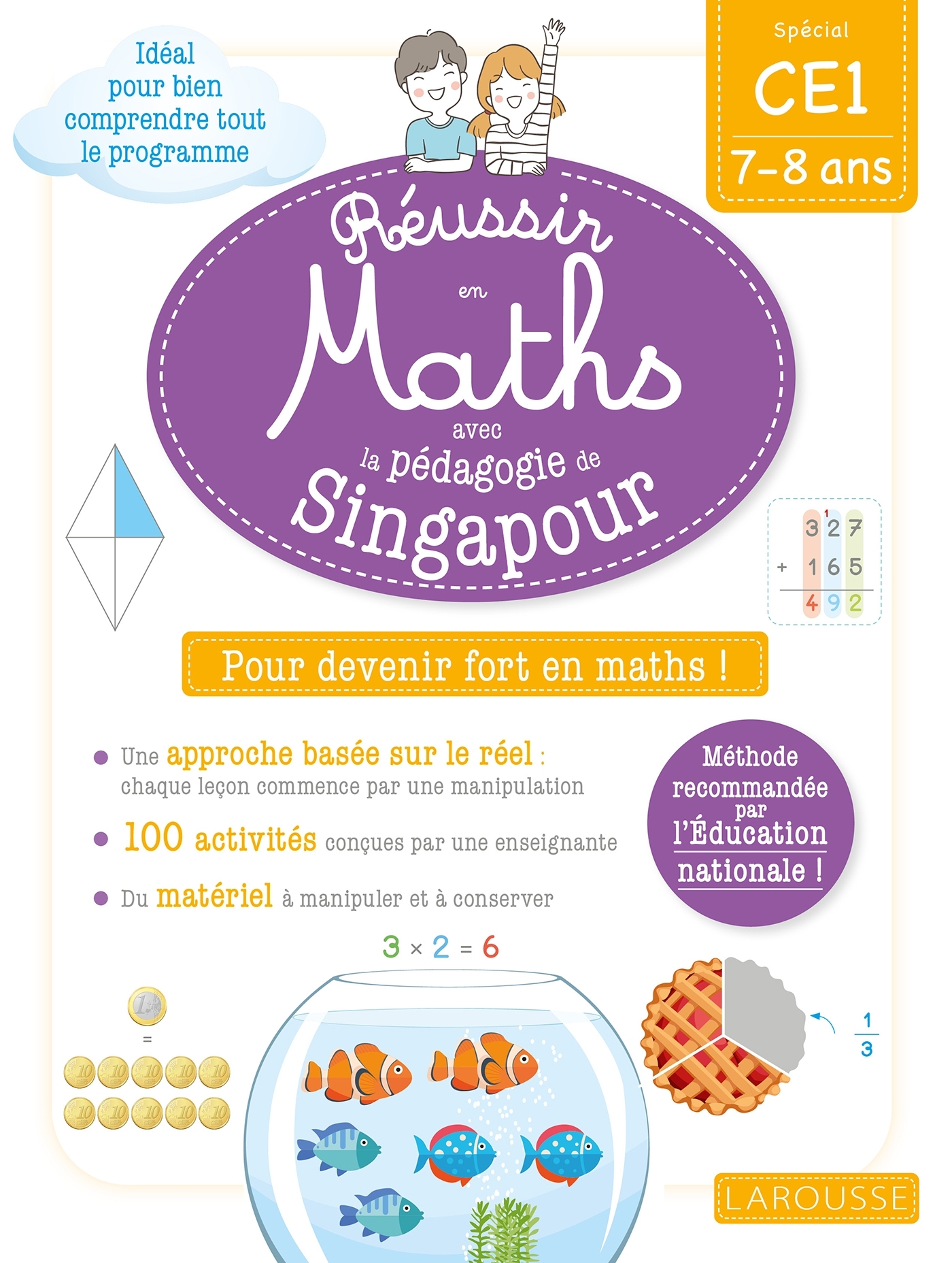 REUSSIR EN MATHS AVEC SINGAPOUR CE1 - Delphine Urvoy - LAROUSSE