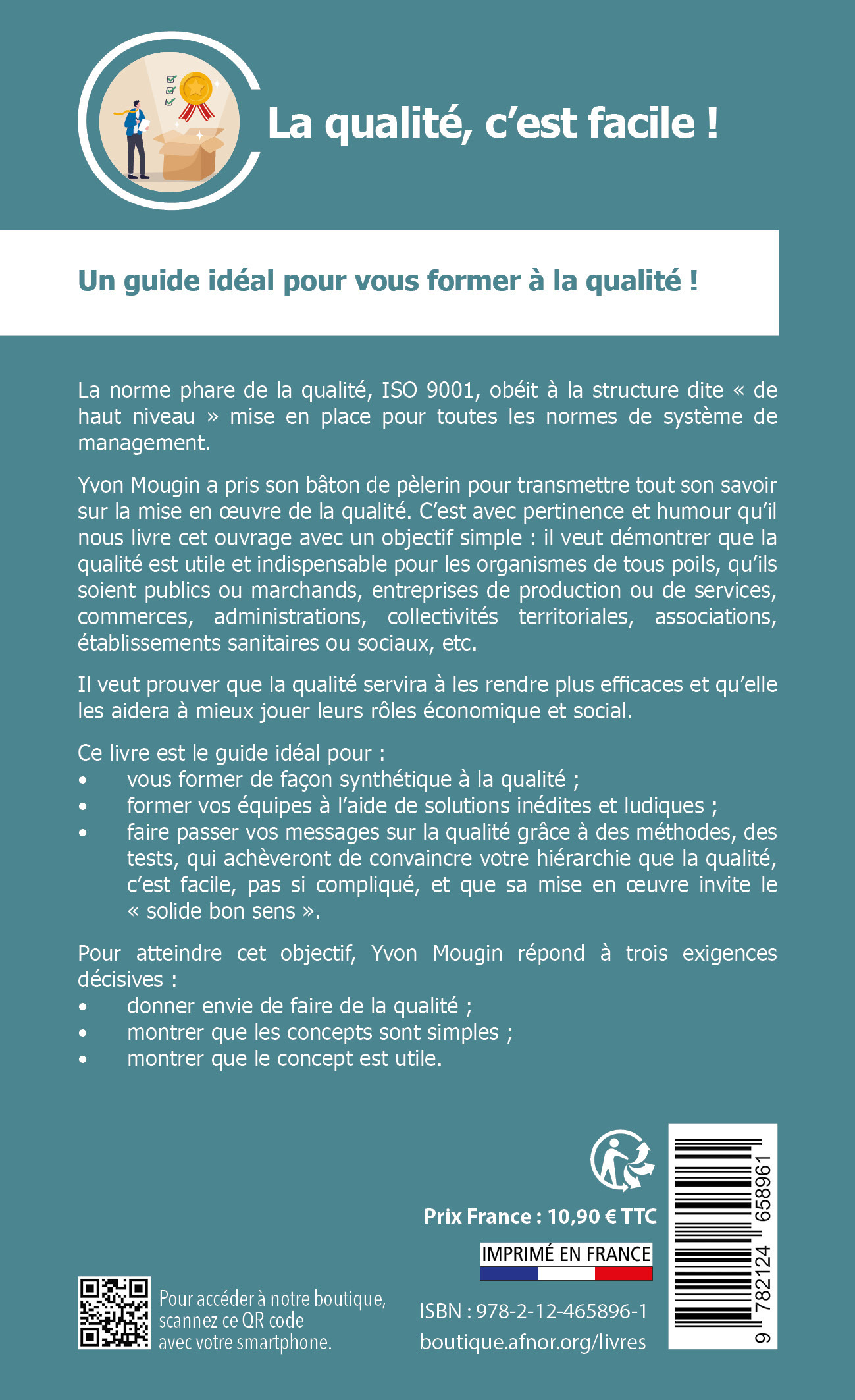 La qualité, c'est facile ! - Yvon Mougin - AFNOR