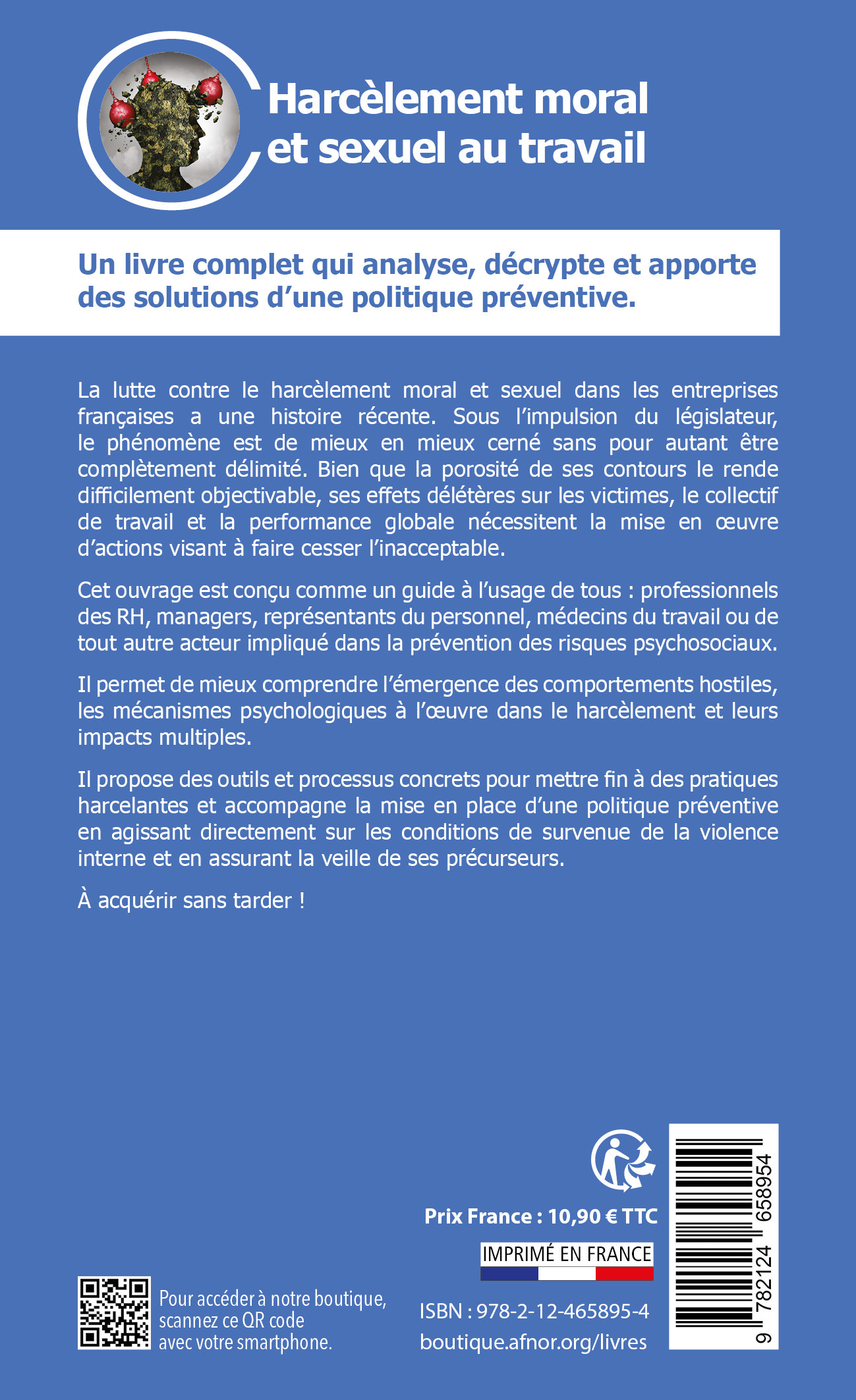 Harcèlement moral et sexuel au travail - Isabelle Hornecker - AFNOR