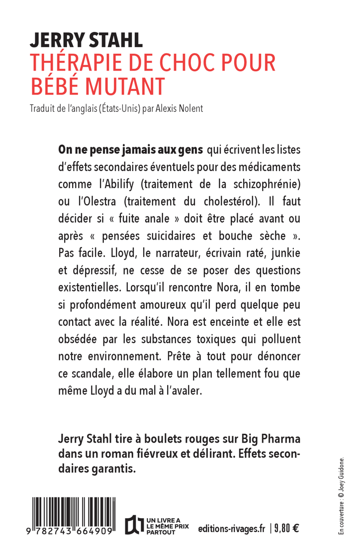 Thérapie de choc pour bébé mutant - Jerry Stahl - RIVAGES