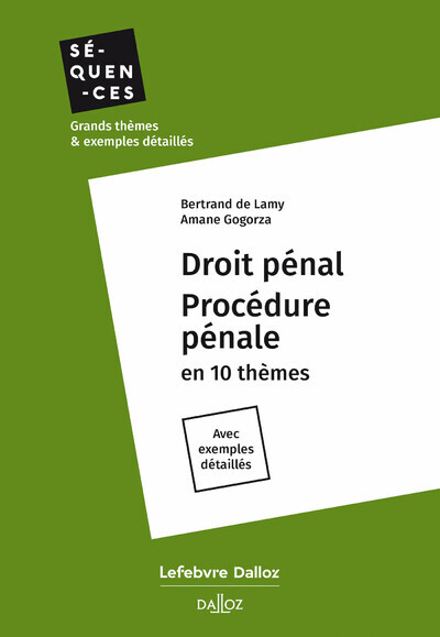 Droit pénal Procédure pénale - Amane Gogorza - DALLOZ