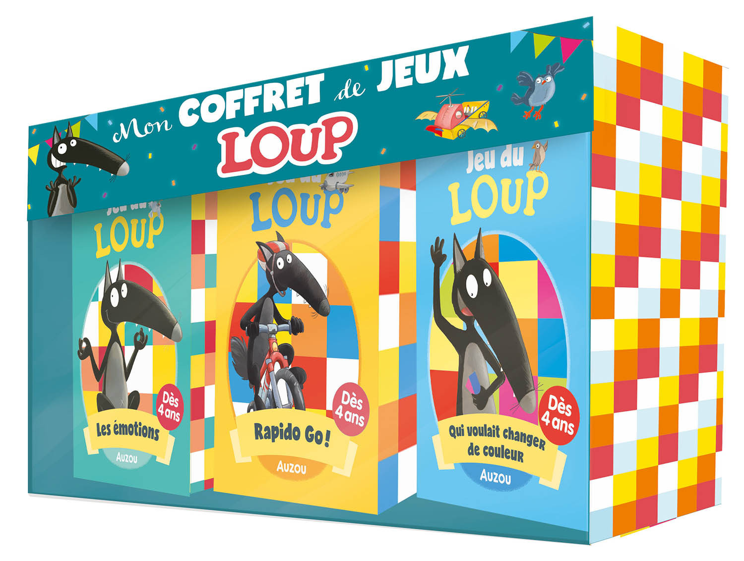 JEUX DE CARTES - MON COFFRET DE JEUX LOUP - Orianne Lallemand - AUZOU