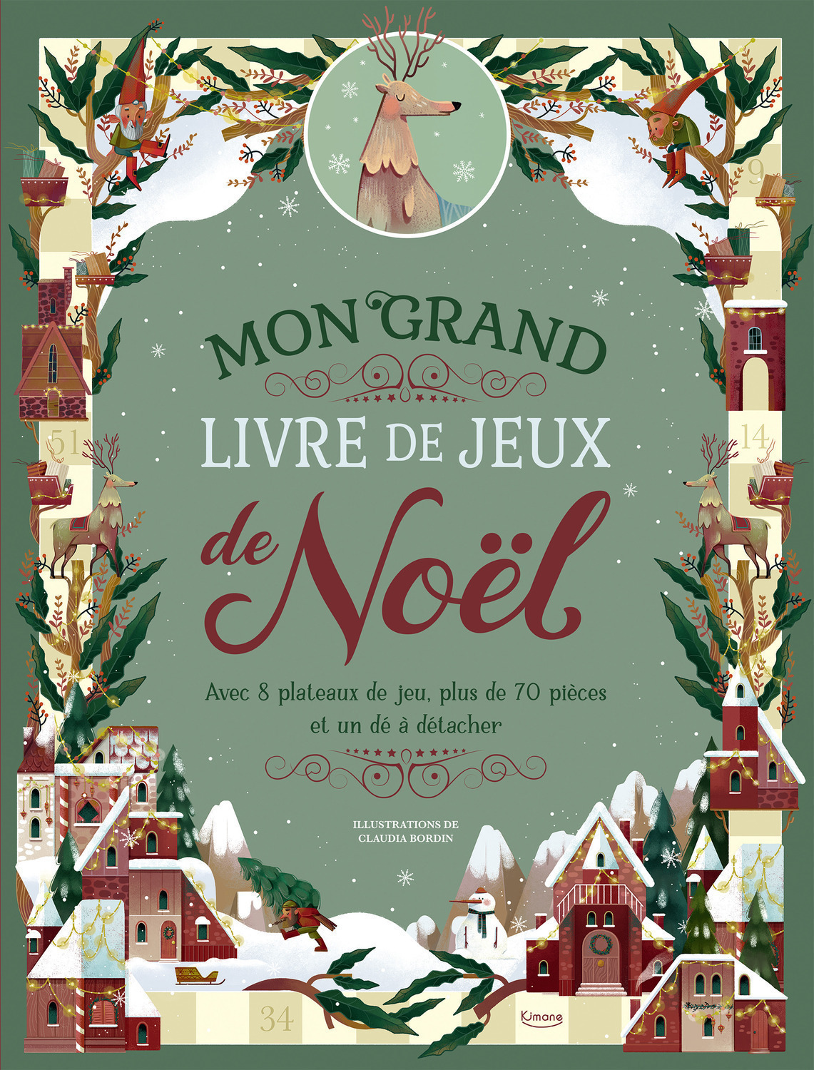 MON GRAND LIVRE DE JEUX DE NOËL -  Collectif - KIMANE