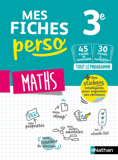 Mes fiches perso Maths 3e - Cédric Gouygou - NATHAN