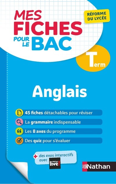 Mes Fiches pour le BAC Anglais Term - Roselyne Vieira - NATHAN