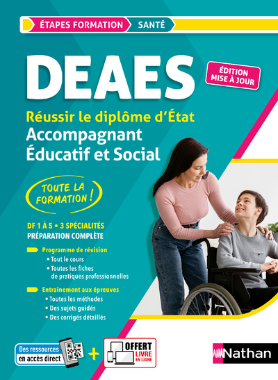 DEAES - Réussir le diplôme Accompagnant éducatif et social (Etapes Formation) 2023 - Louisa Rebih - NATHAN