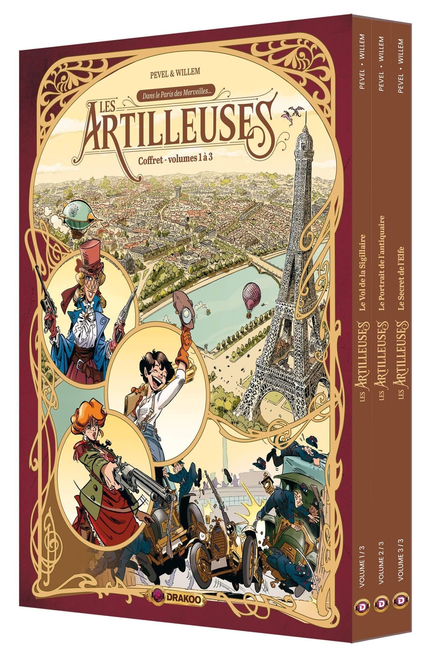 Les Artilleuses - coffret vol. 01 à 03 - Etienne Willem - DRAKOO