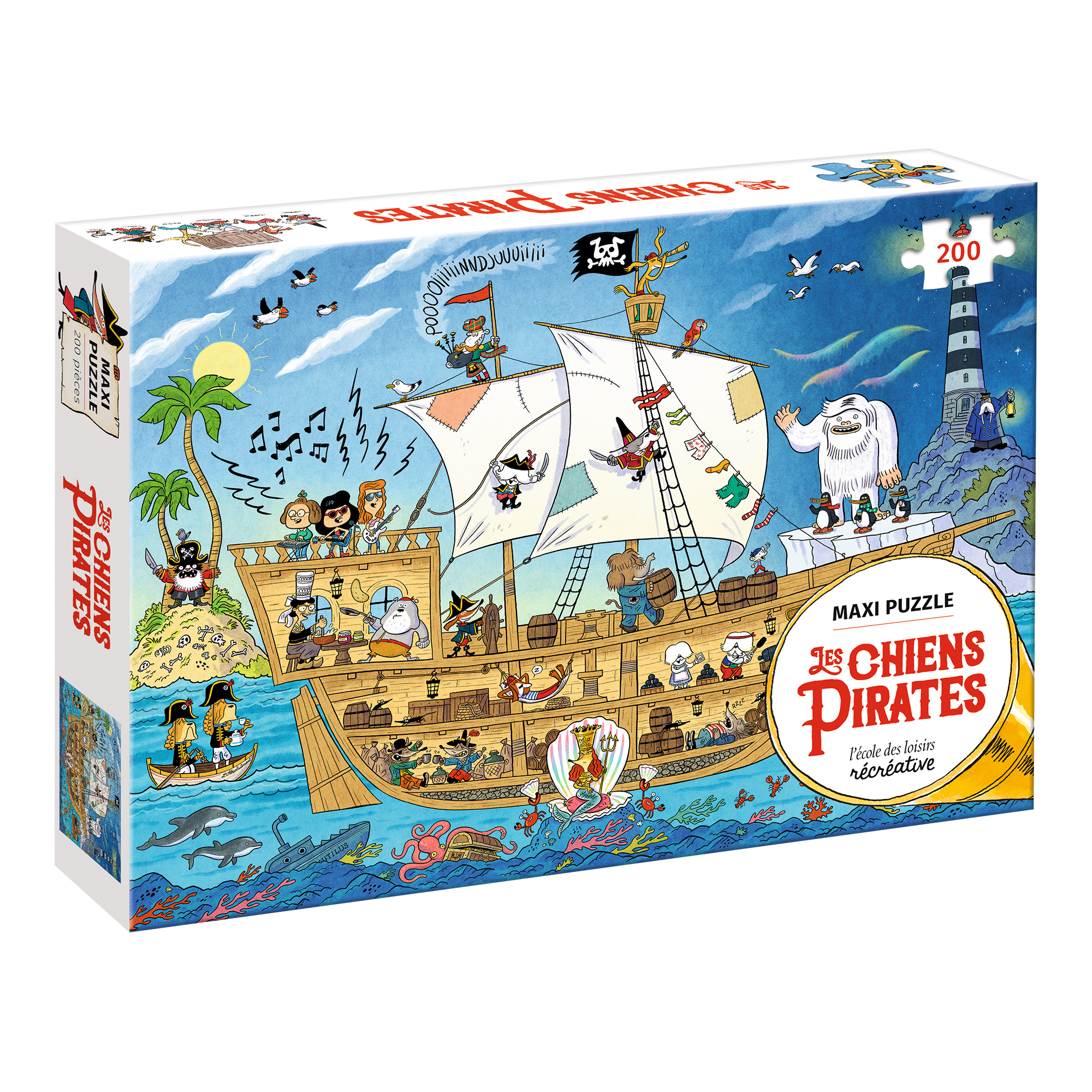 Maxi puzzle Les Chiens Pirates (200 pièces) -  Spiessert Rudy - EDL