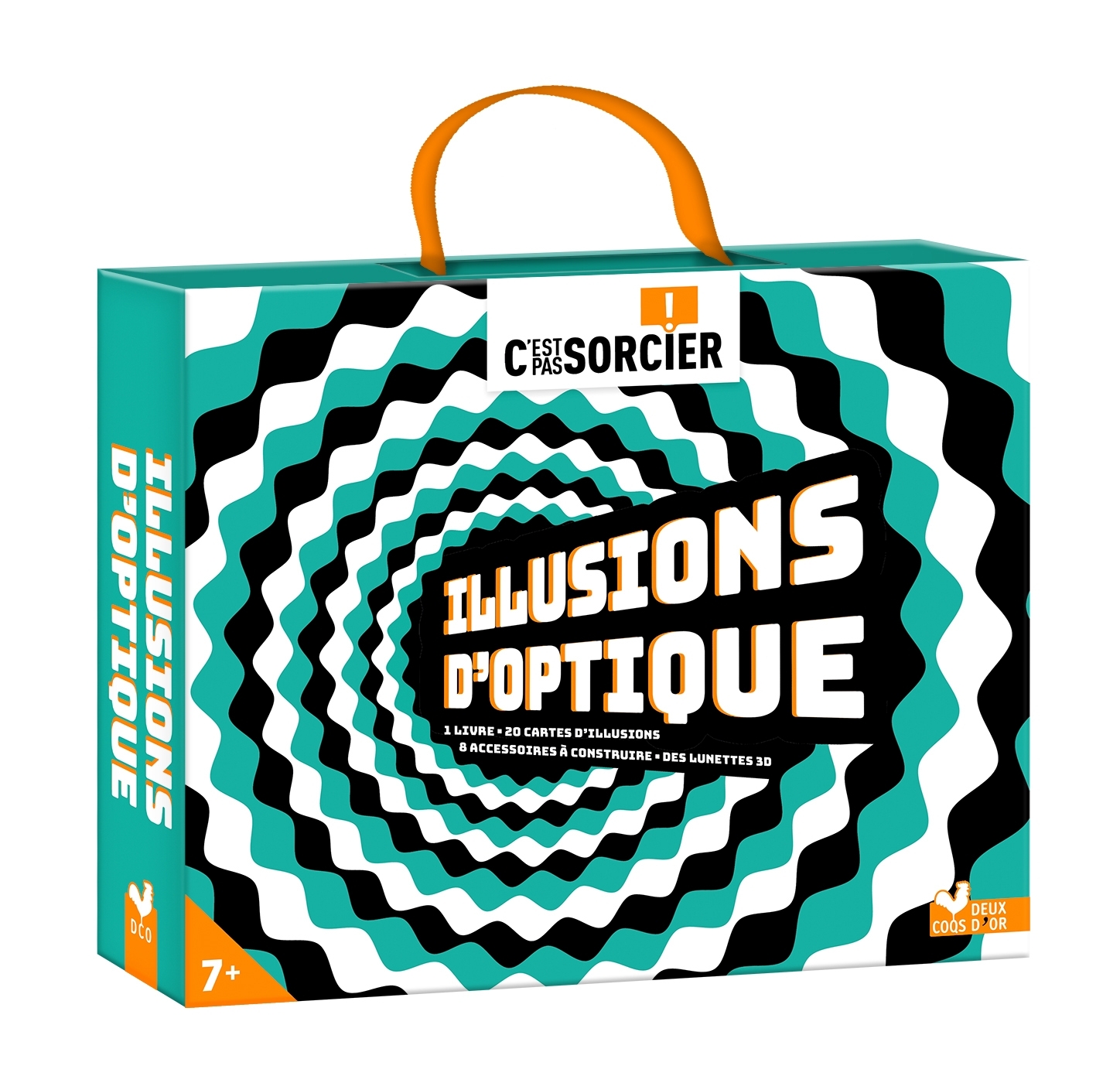 C'est pas sorcier Les Illusions d'optique - coffret avec accessoires - Matthieu Roda - DEUX COQS D OR