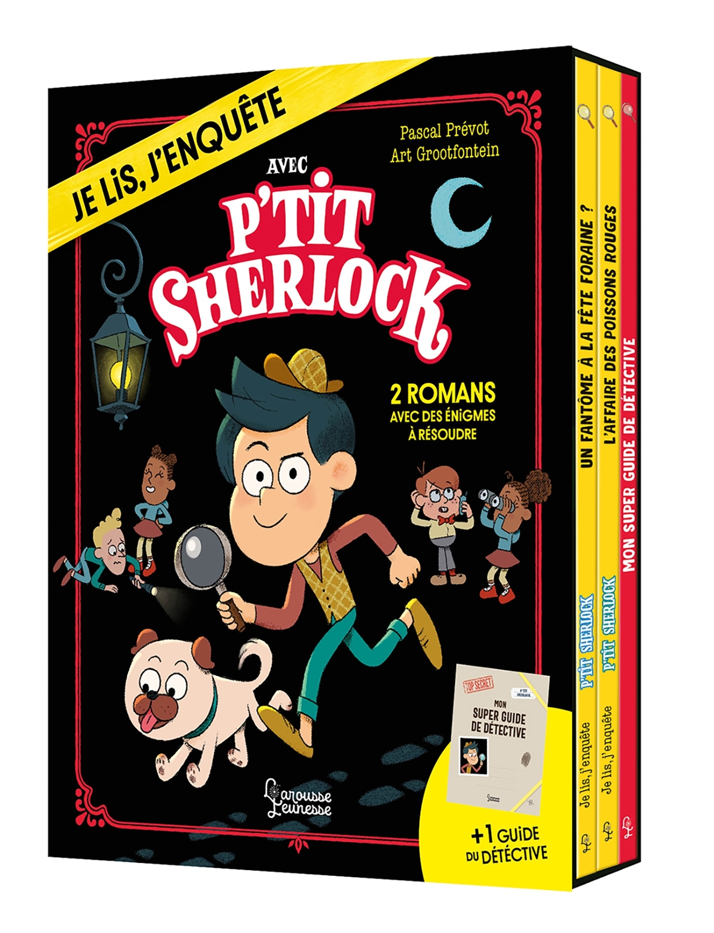 COFFRET P'TIT SHERLOCK 2 romans + 1 guide détective - Pascal Prévot - LAROUSSE