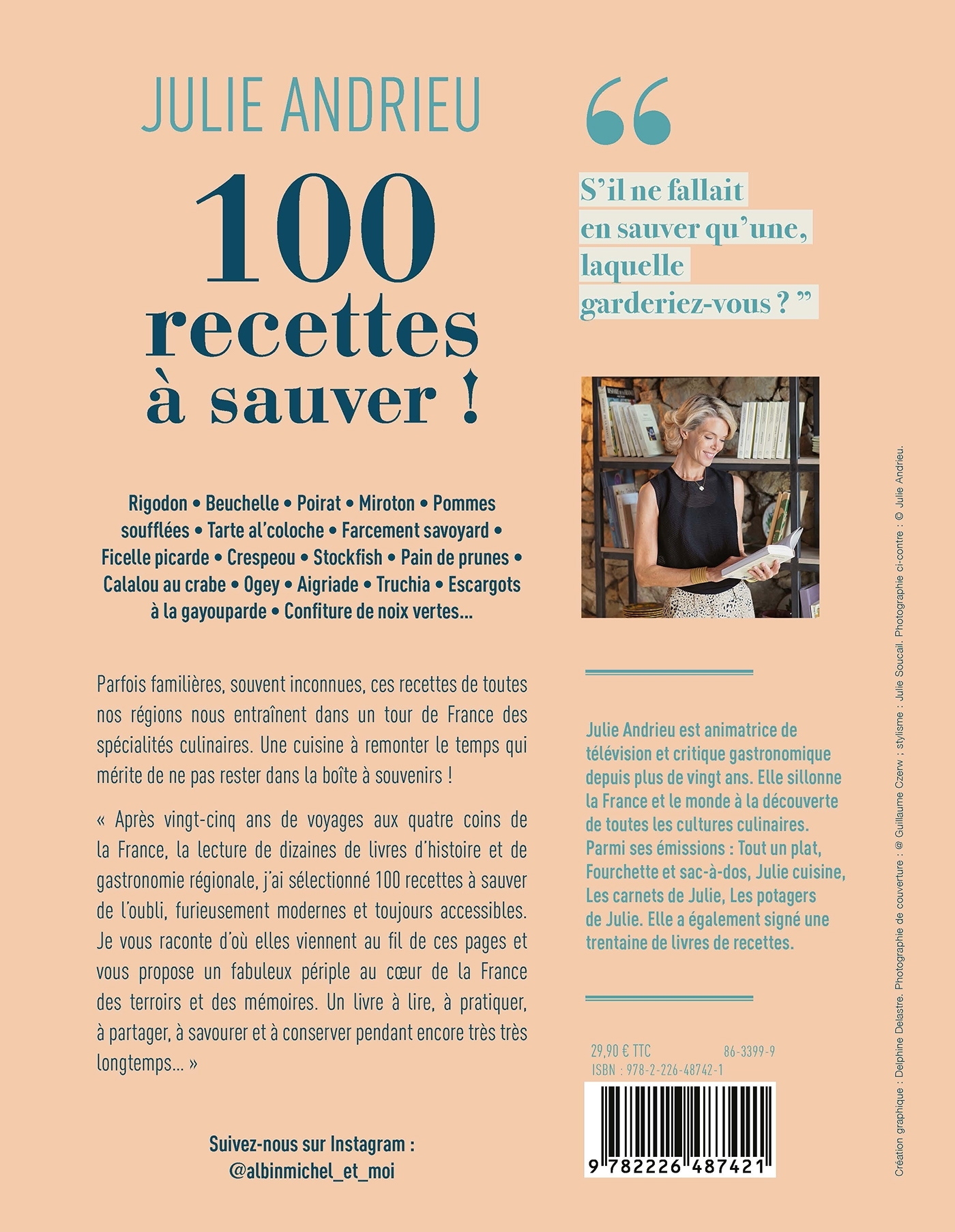 100 recettes à sauver ! - Julie Andrieu - ALBIN MICHEL