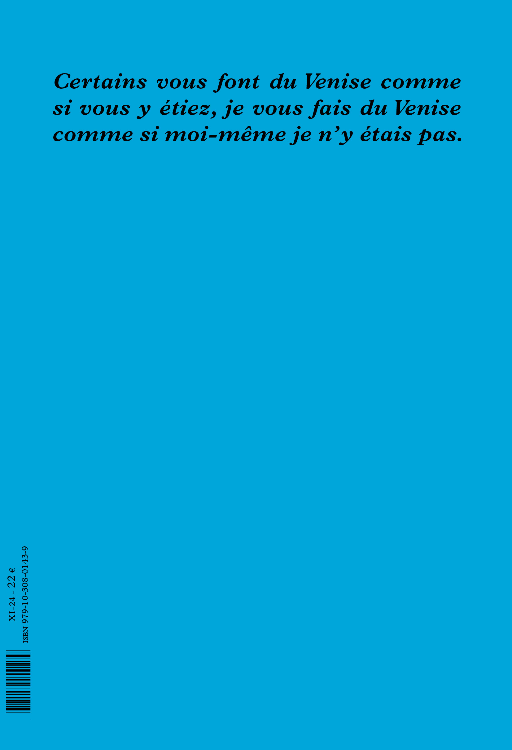 Presque mort à Venise - Jackie Berroyer - LE DILETTANTE