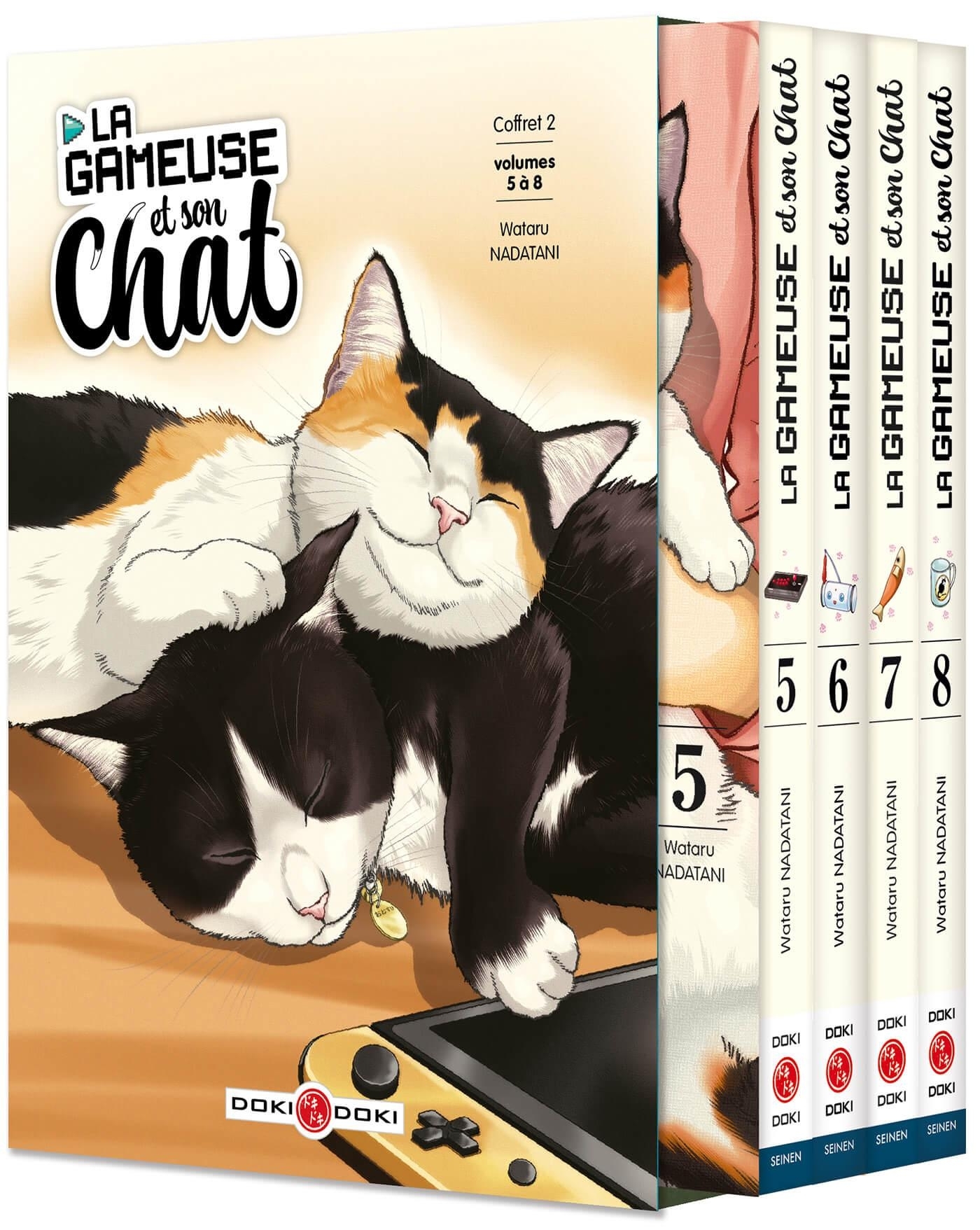 La Gameuse et son chat - Coffret vol. 05 à 08 - Wataru NADATANI - BAMBOO