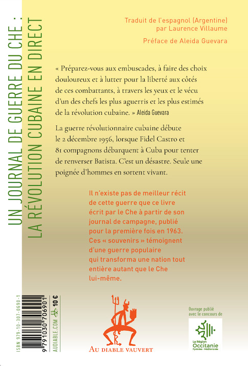 Souvenirs de la guerre révolutionnaire cubaine - Ernesto GUEVARA - DIABLE VAUVERT