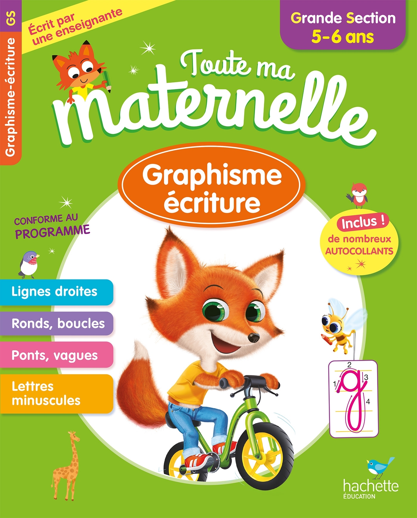 Toute ma maternelle Graphisme Ecriture Grande Section 5-6 ans - Christelle Prince - HACHETTE EDUC