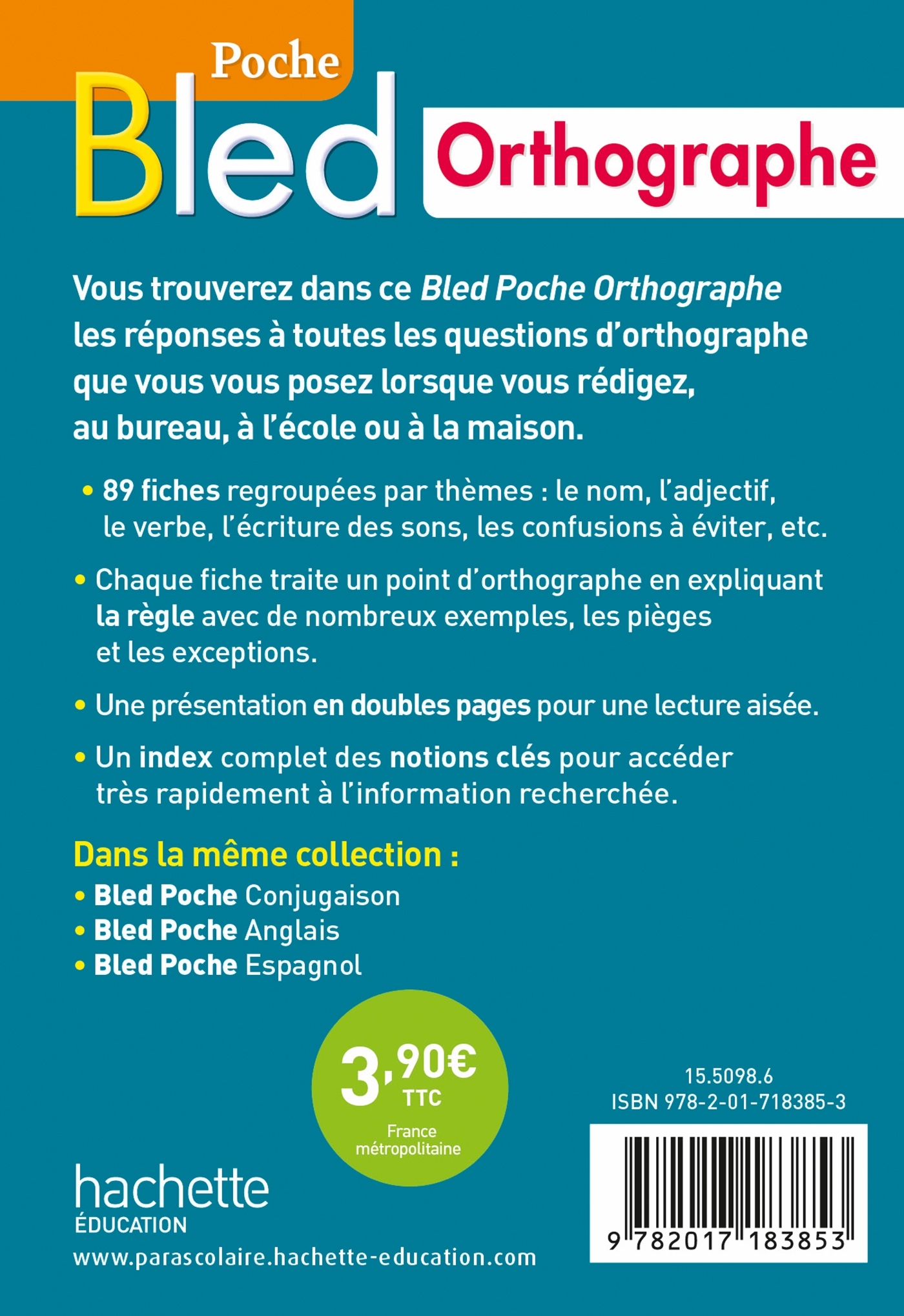 Bled Poche Orthographe - Daniel Berlion - HACHETTE EDUC