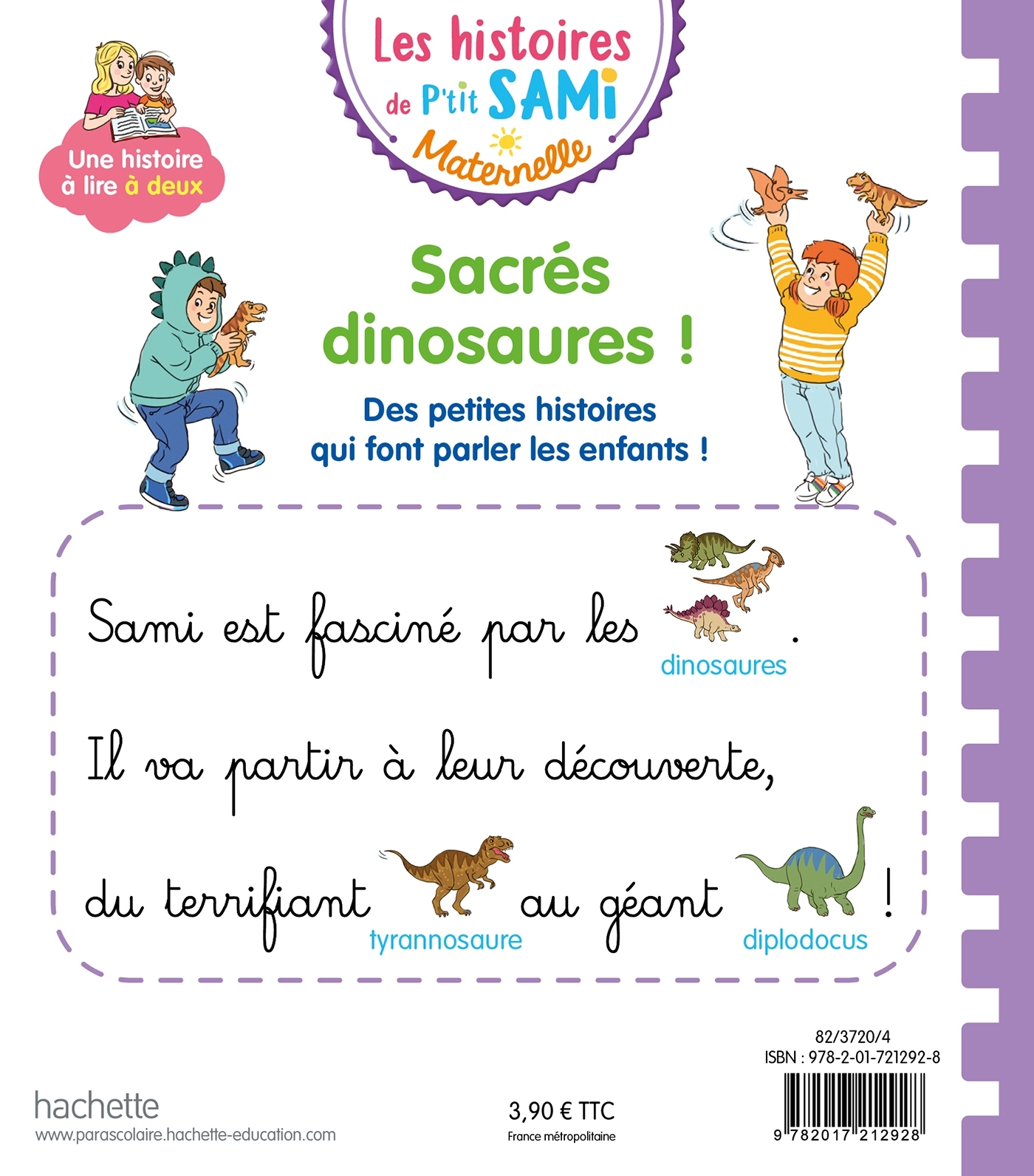 Les histoires de P'tit Sami Maternelle (3-5 ans) : Sacrés dinosaures ! - Alain Boyer - HACHETTE EDUC