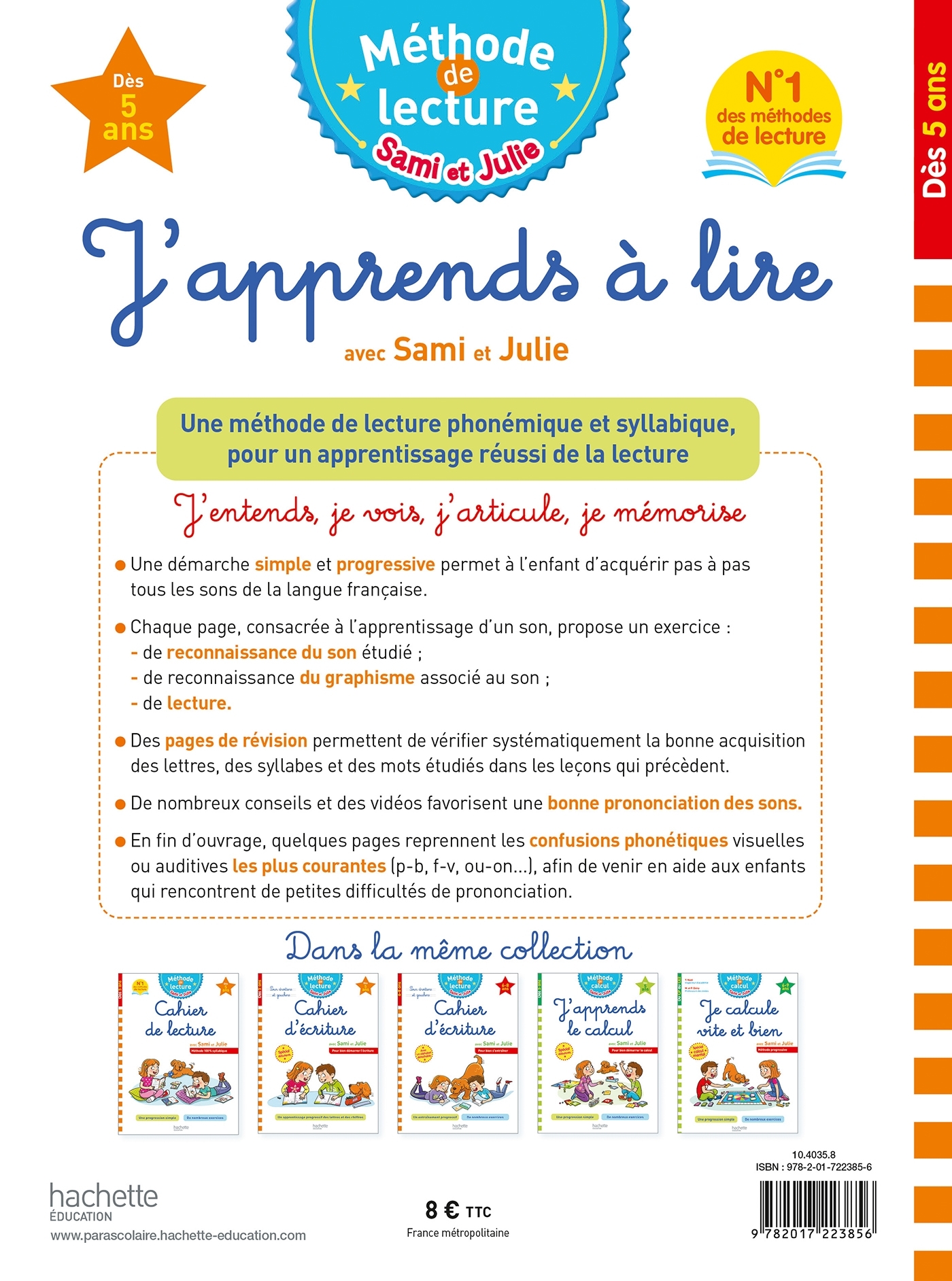 Sami et Julie J'apprends à lire Dès 5 ans - Adeline Cecconello - HACHETTE EDUC