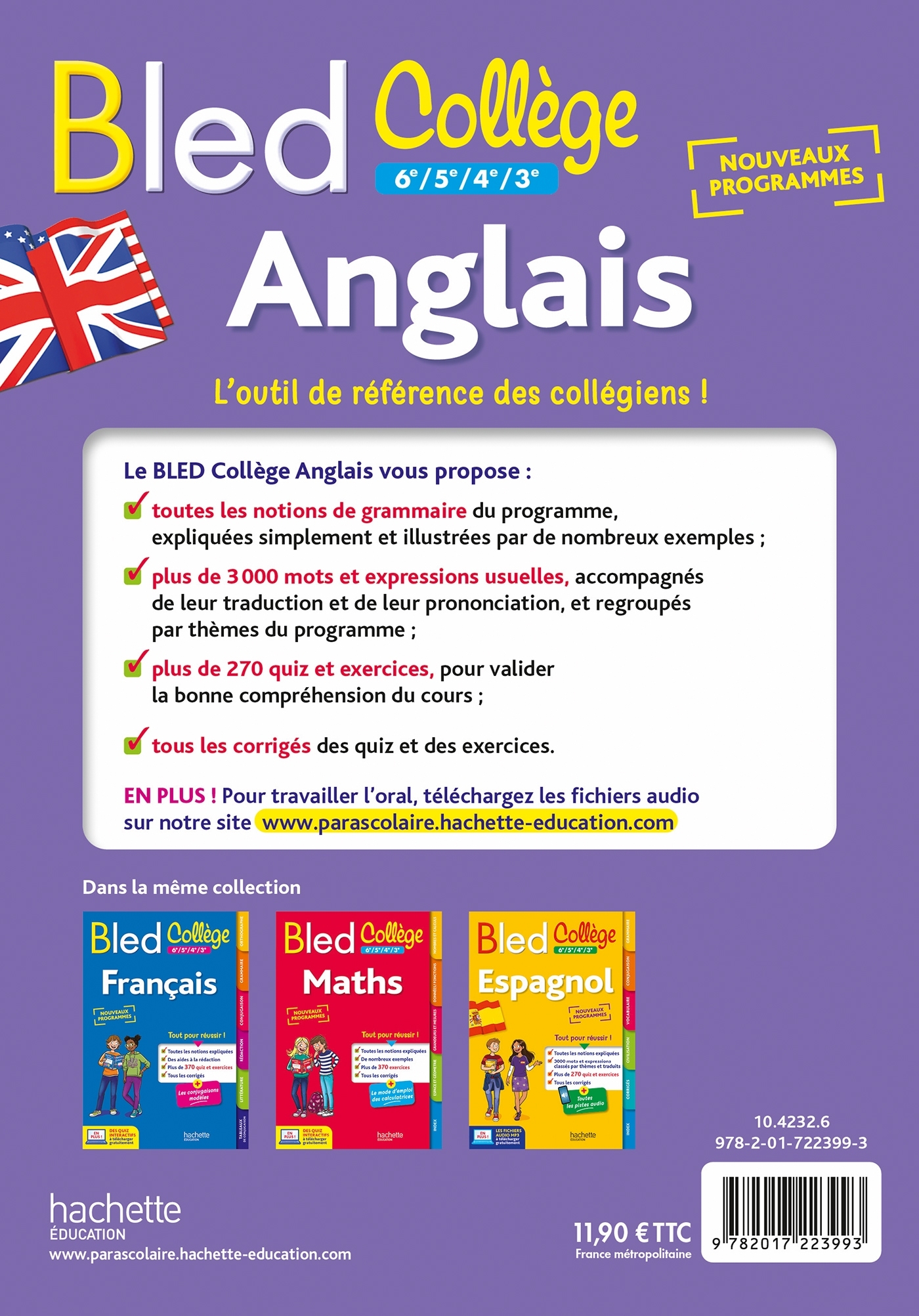 Bled Collège Anglais - Carole Bonnet - HACHETTE EDUC