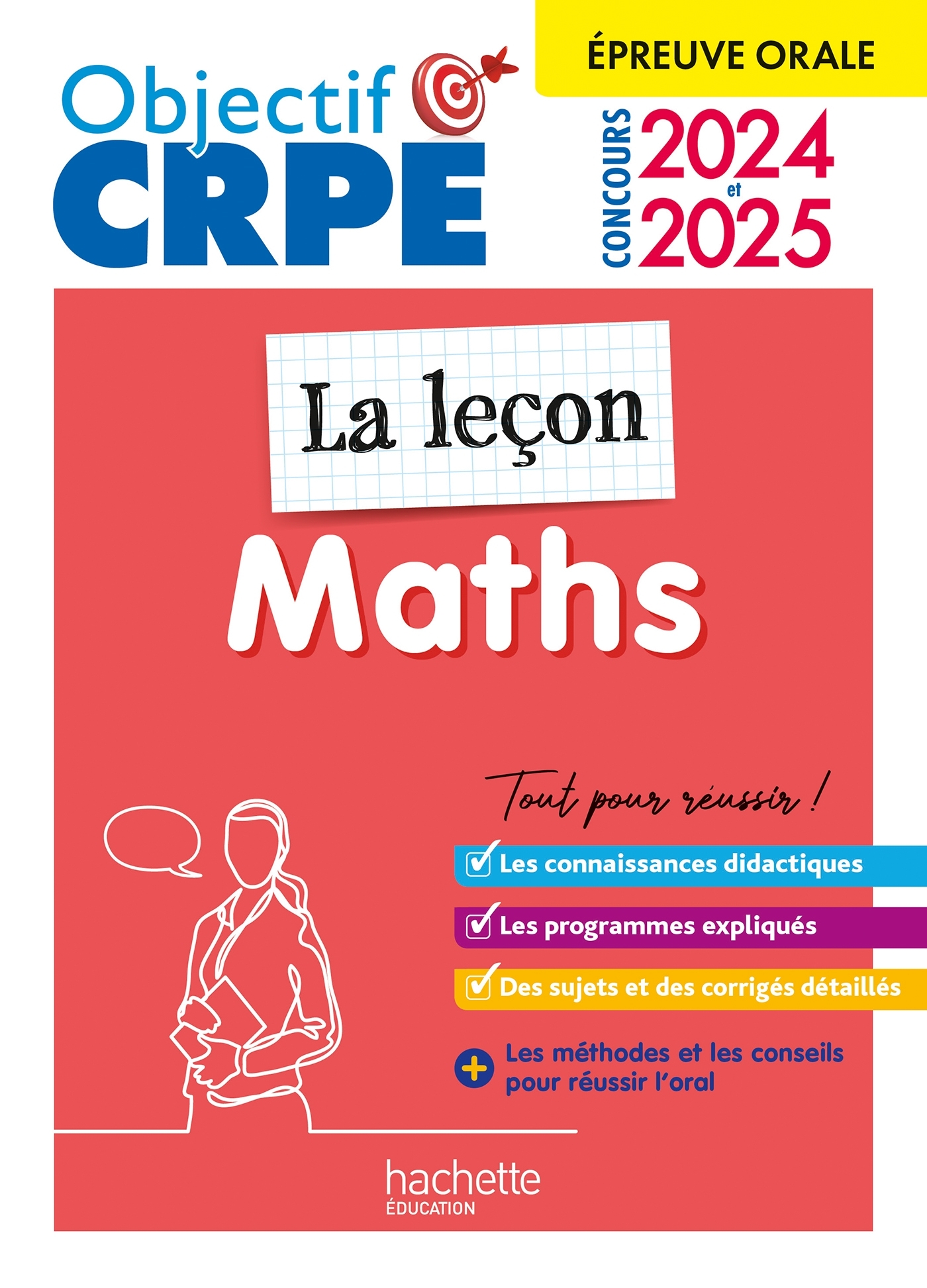 Objectif CRPE 2025 - Maths - La leçon -  épreuve orale d'admission - Érik Kermorvant - HACHETTE EDUC