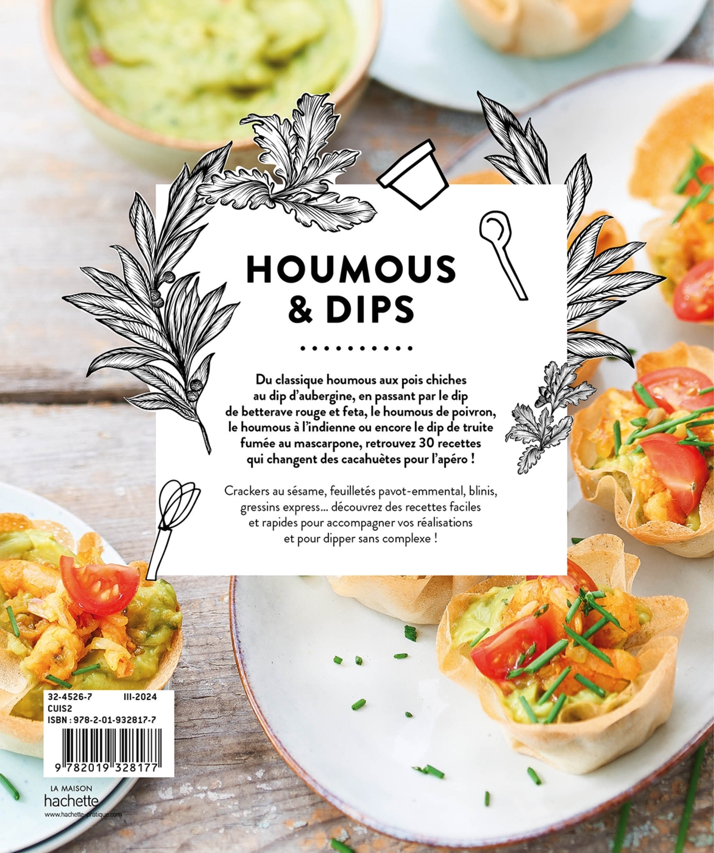 Houmous et dips - Emilie Perrin - HACHETTE PRAT