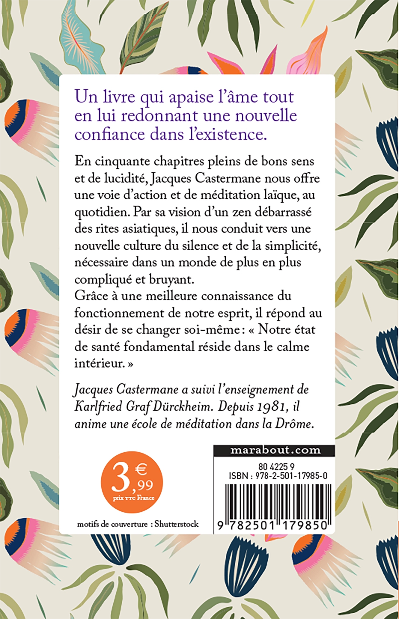 Comment peut-on être zen - Jacques Castermane - MARABOUT