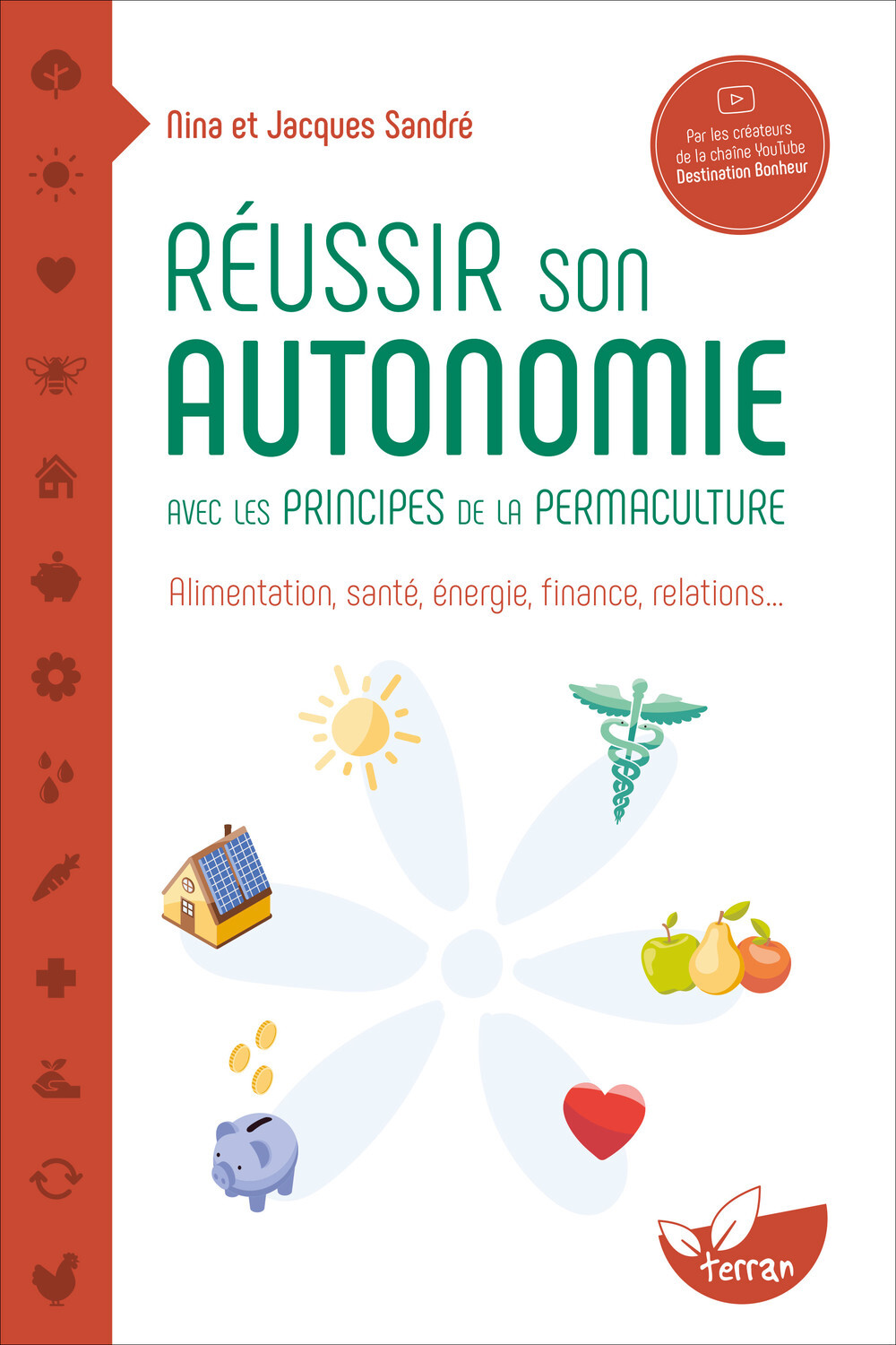 Réussir son autonomie avec les principes de la permaculture - Alimentation, santé, énergie, finance, relations… - Nina Sandré - DE TERRAN