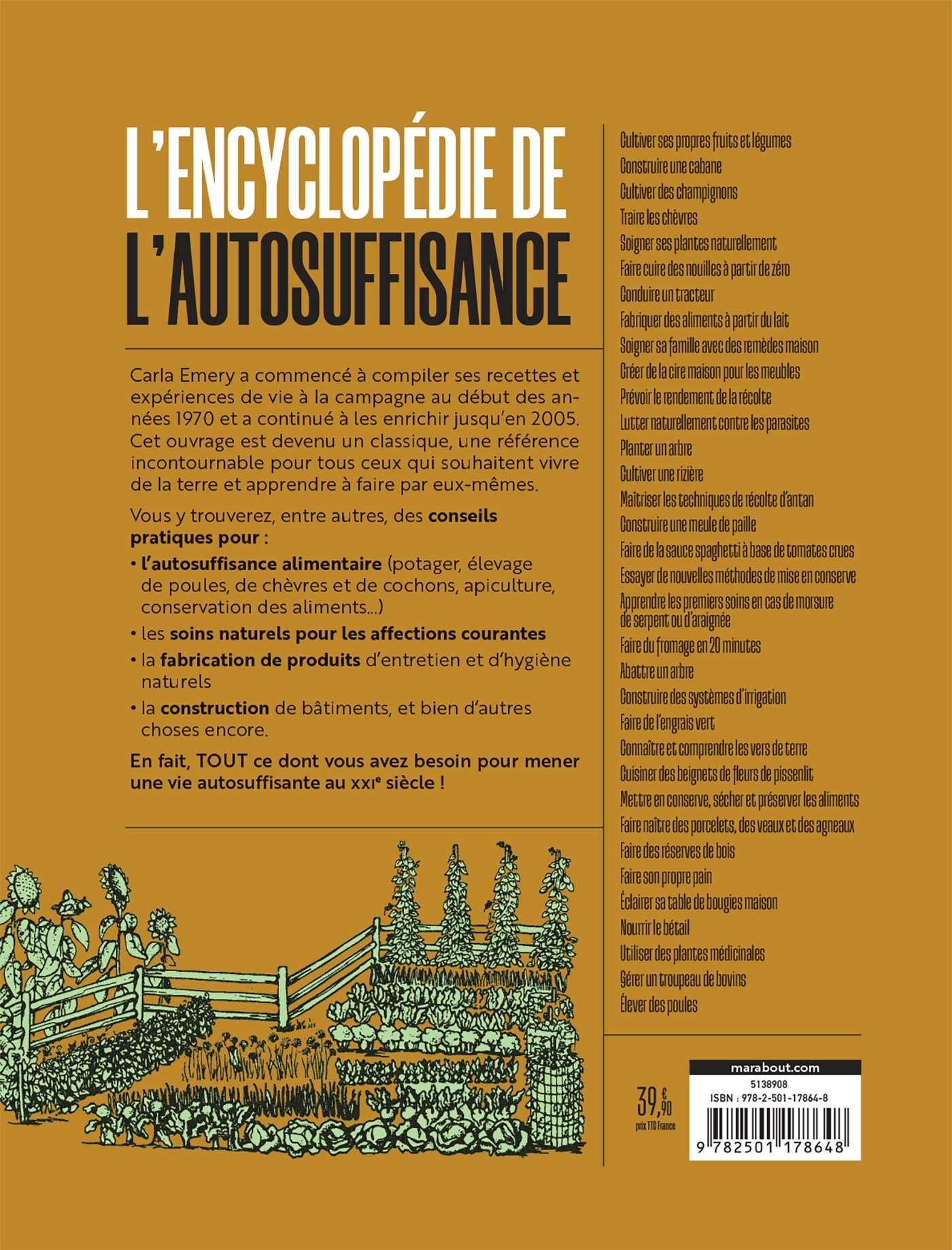 L'encyclopédie de l'autosuffisance - Carla Emery - MARABOUT