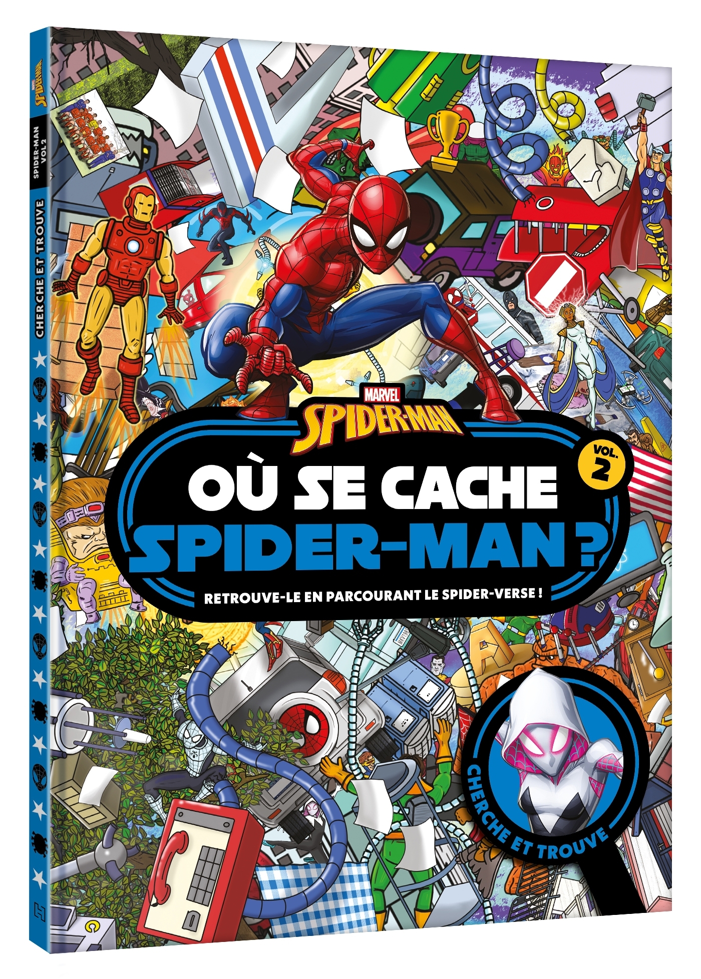 SPIDER-MAN - Où se cache Spider-Man ? vol.2 - Cherche et trouve - MARVEL - XXX - DISNEY HACHETTE