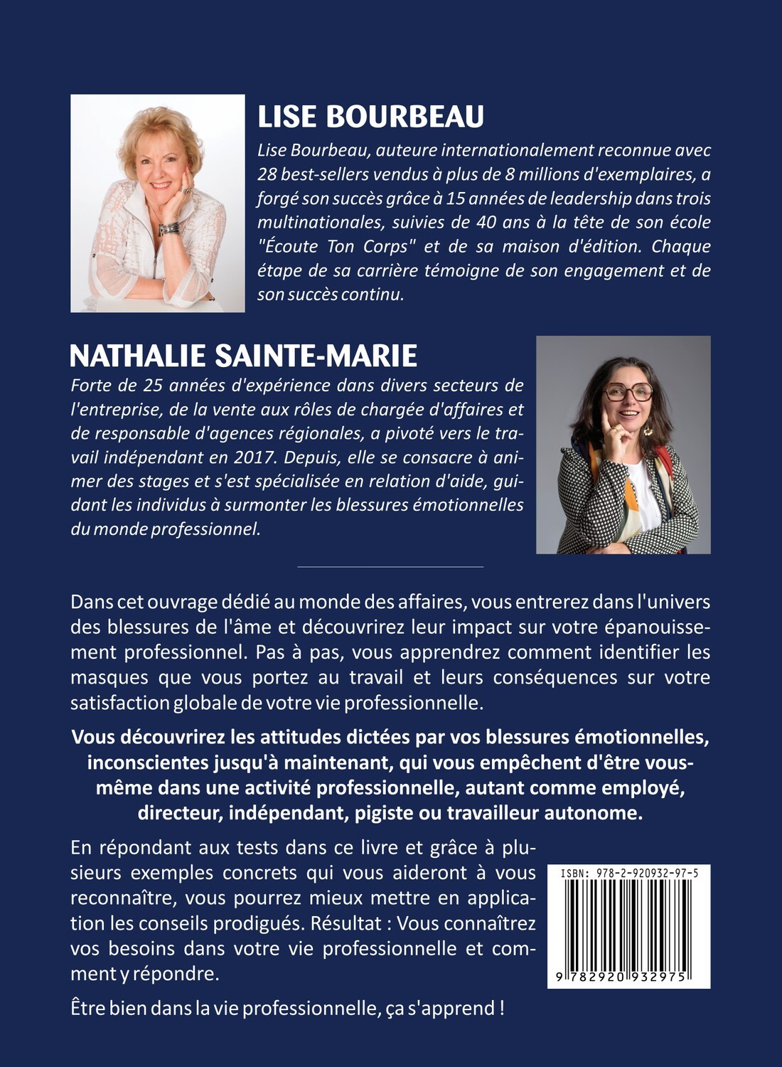 Les 5 blessures et ta vie professionnelle - Découvrez quelles blessures sont éveillées et comment les gérer - Lise Bourbeau - ETC