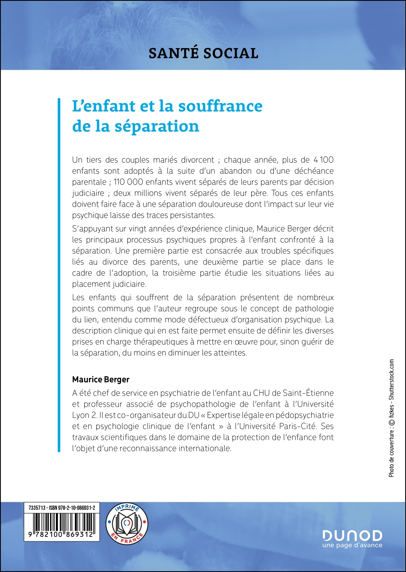 L'enfant et la souffrance de la séparation - 2e éd. - Maurice Berger - DUNOD