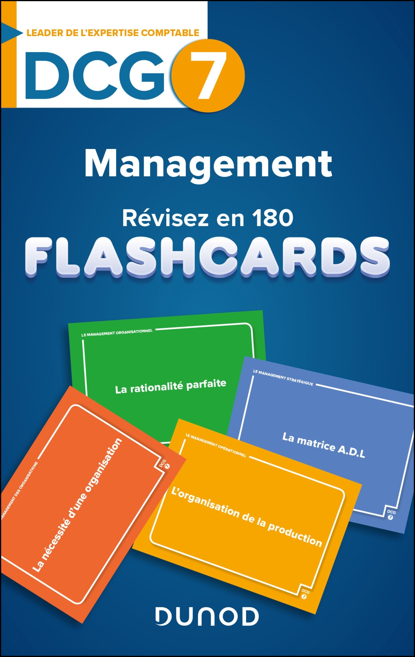 DCG 7 - Management - révisez en 180 flashcards ! - Pierre Baillieul - DUNOD