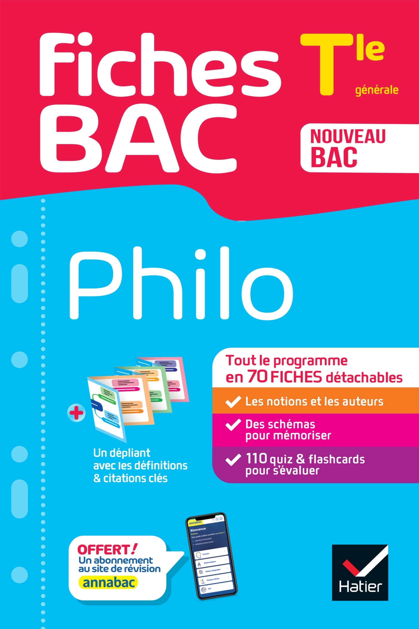 Fiches bac - Philo Tle - Bac 2025 - Patrick Ghrenassia - HATIER